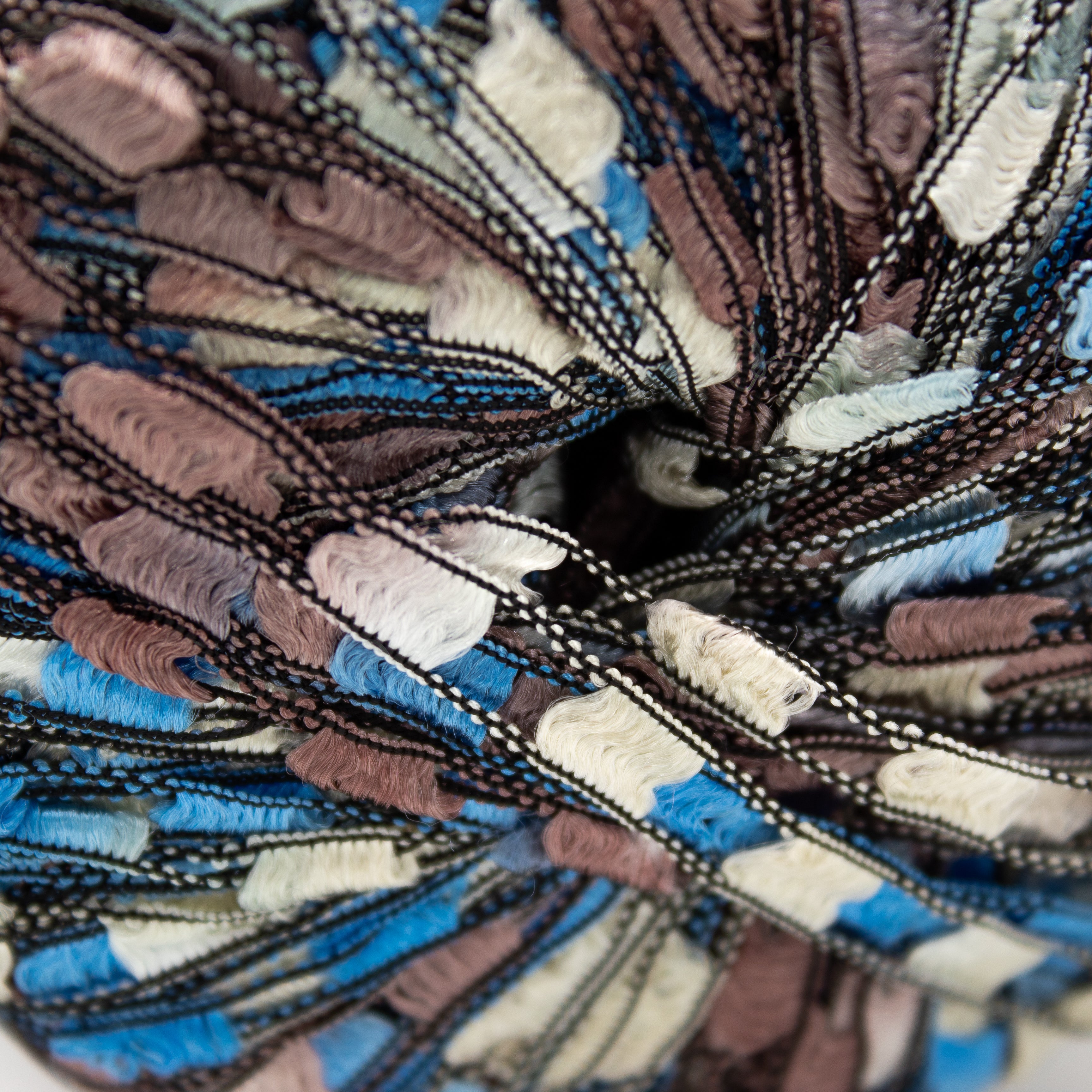 Berlini Ladder Ribbon Maxi in Blue Chocolate (130)