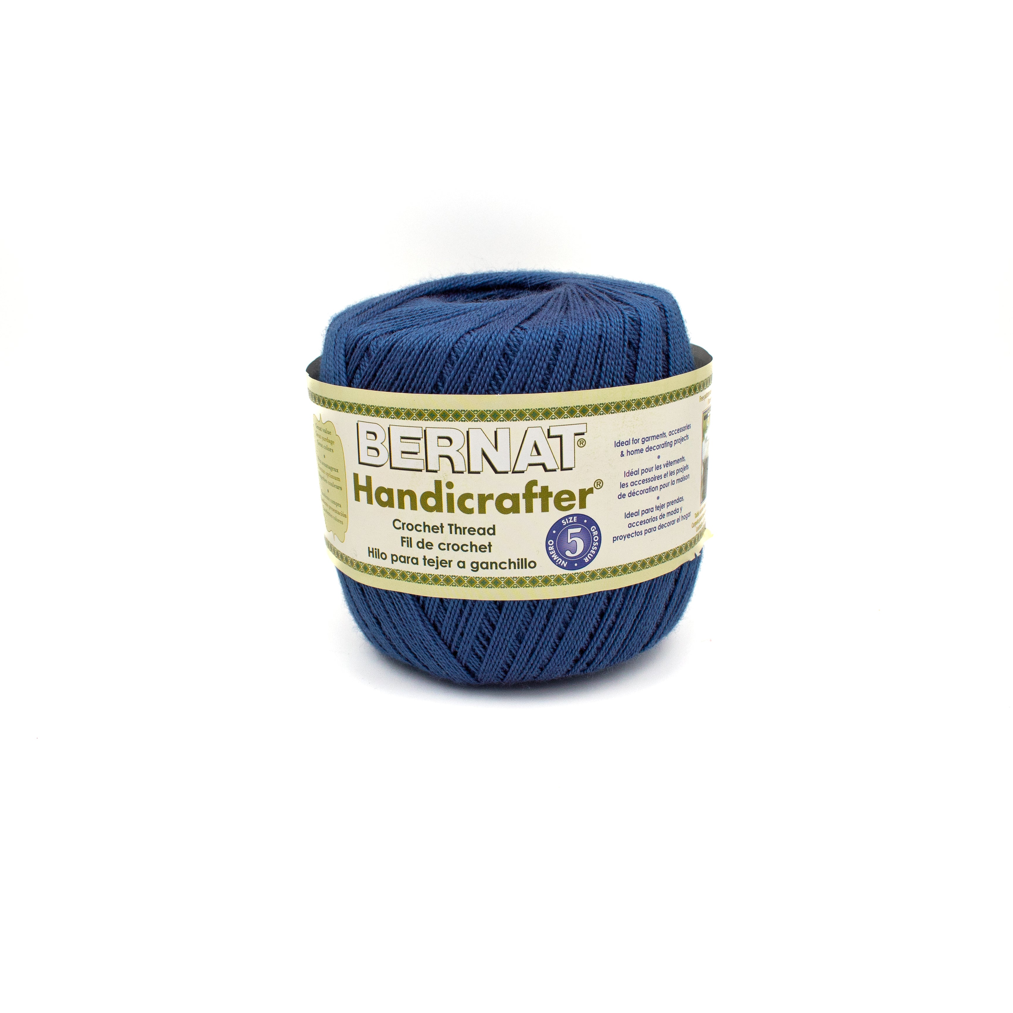 Bernat Handicrafter Crochet Thread in Indigo Blue