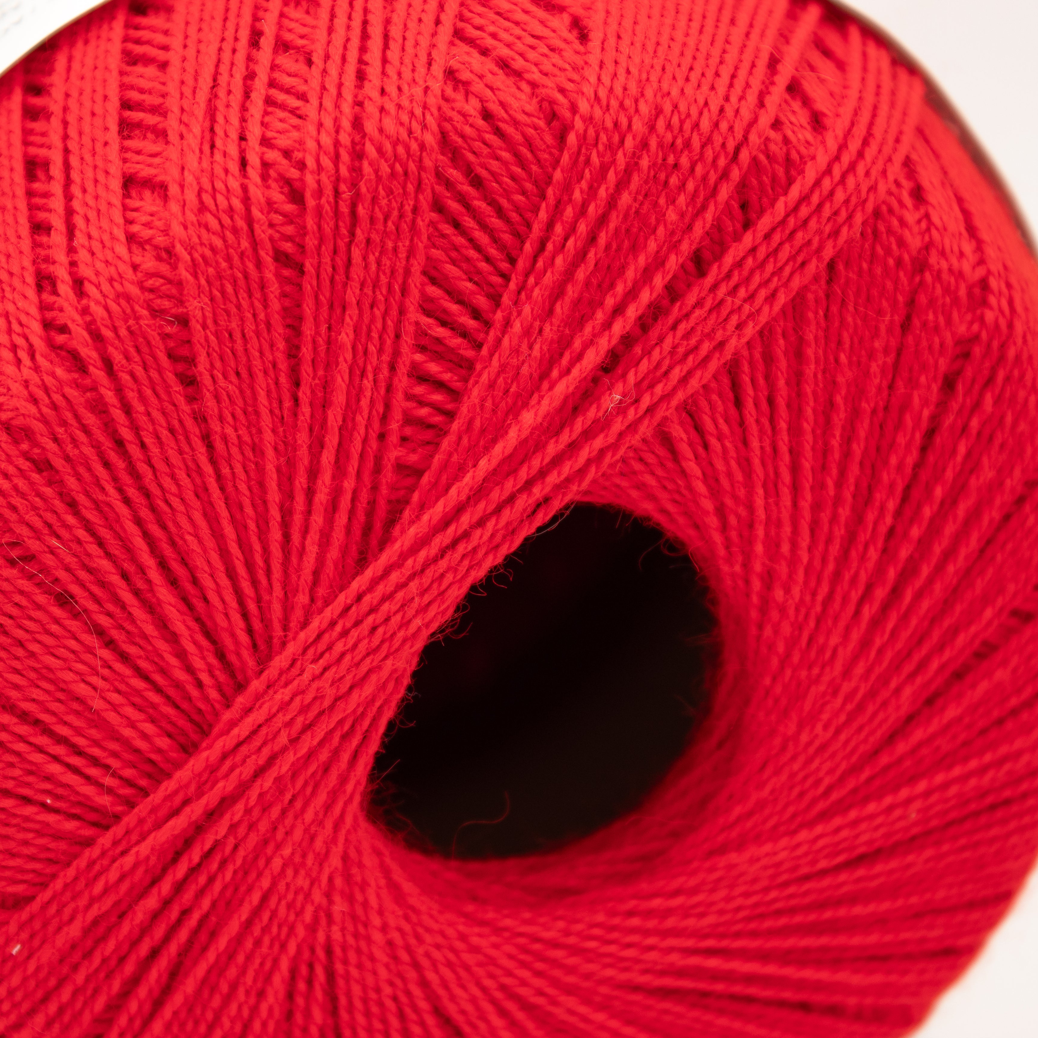 Bernat Handicrafter Crochet Thread in Perfect Red