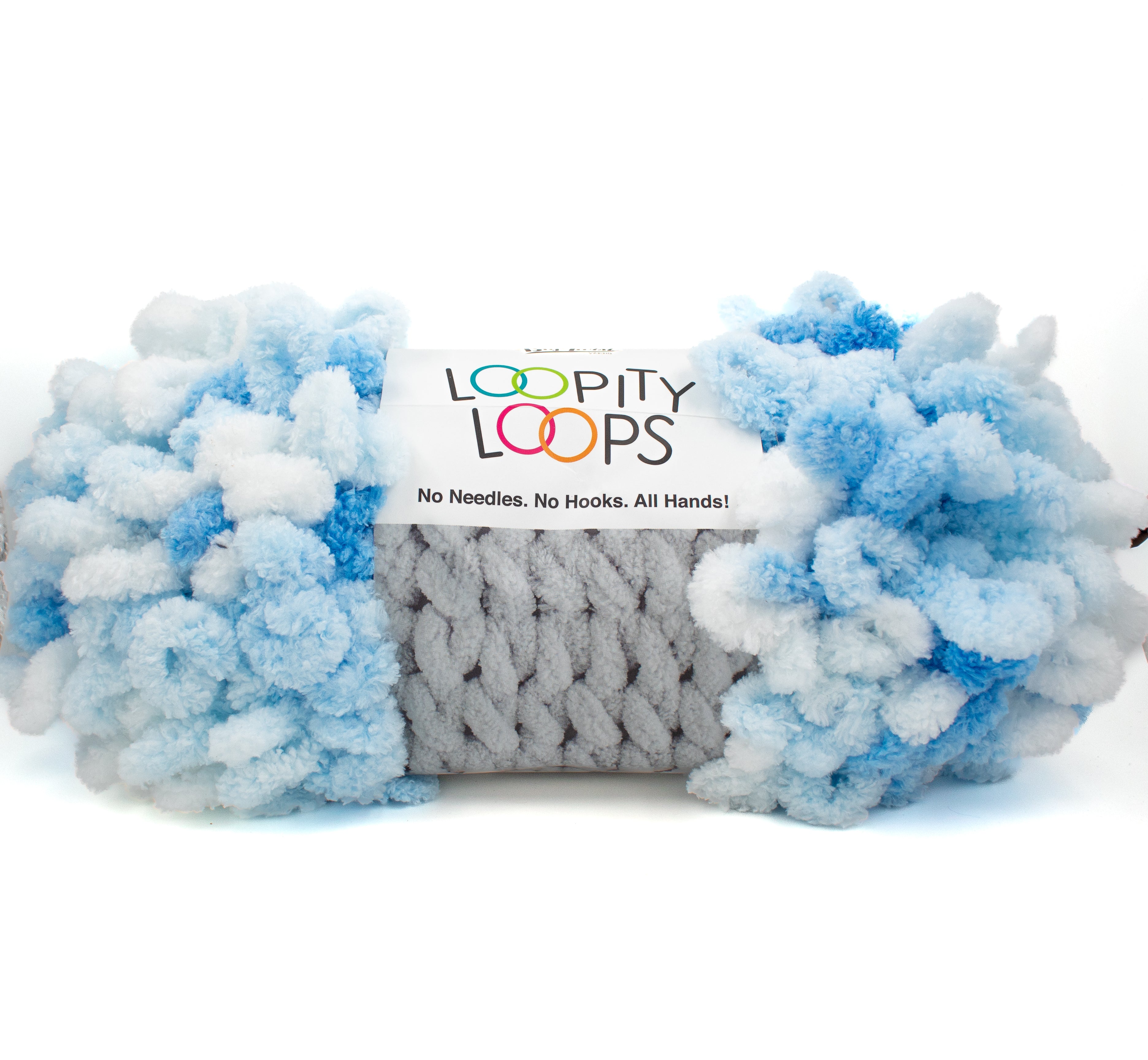 Big Twist Loopity Loops in Blue/White