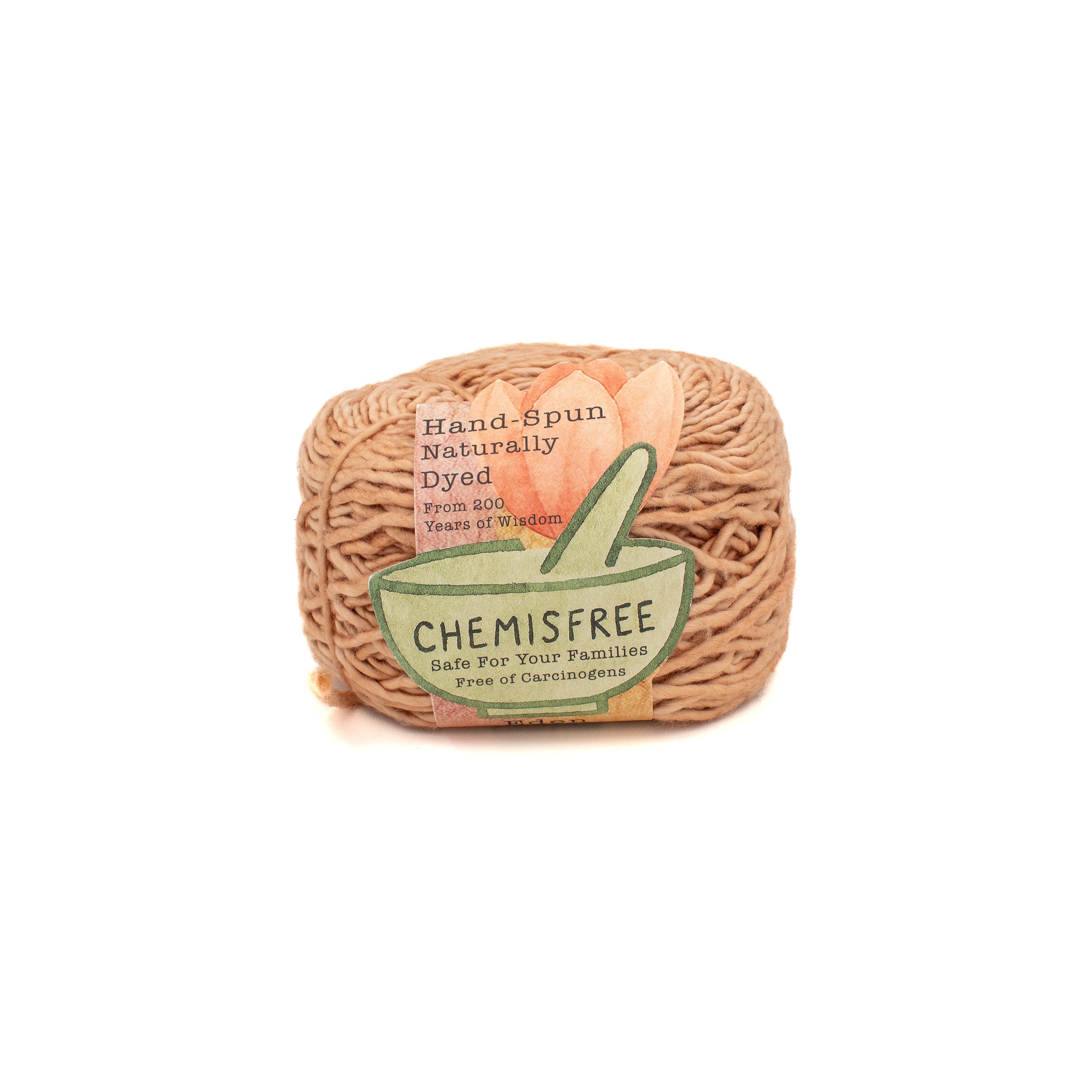 Chemisfree Hand-Spun Naturally Dyed Eden Cotton in Clay