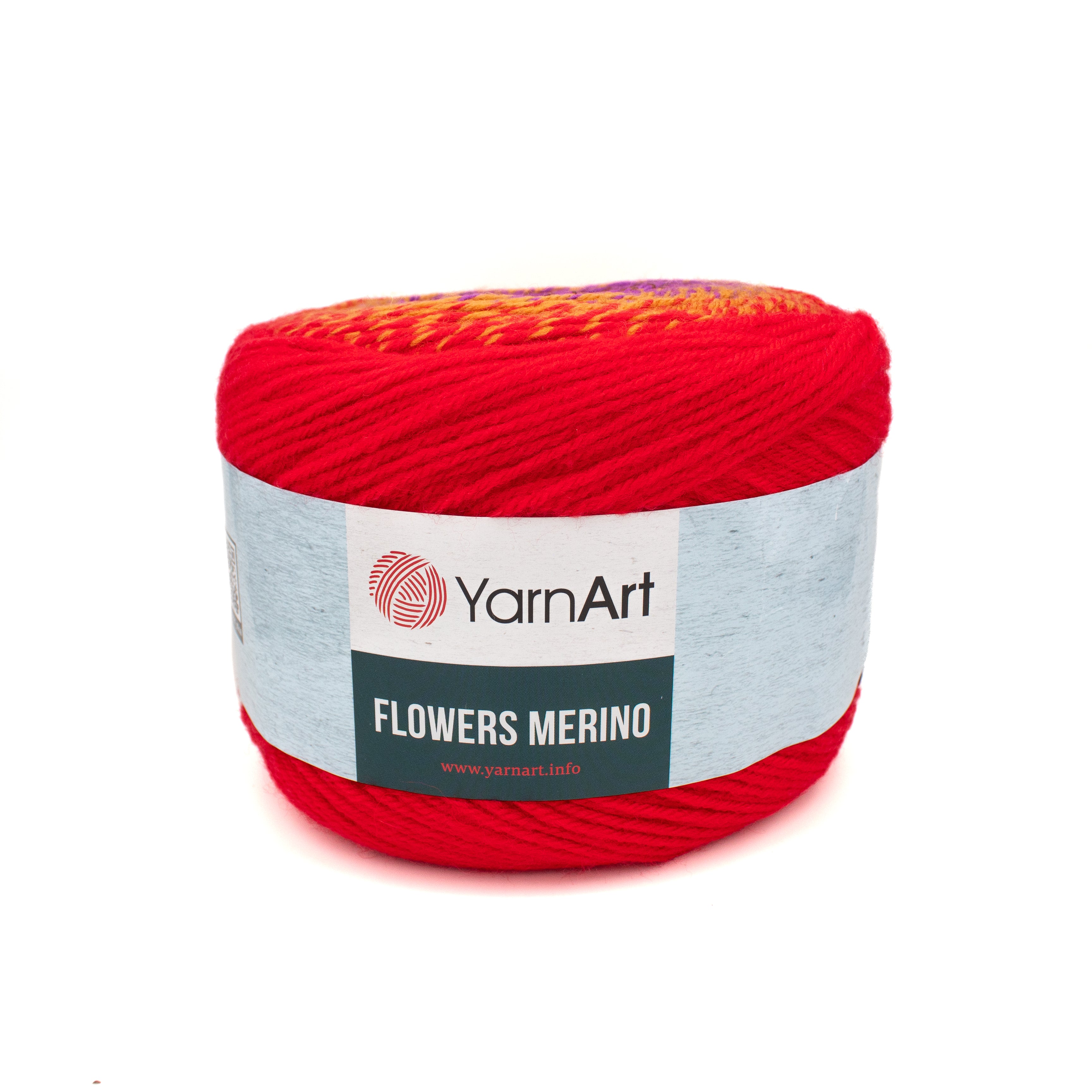 Yarn Art Flowers Merino in Red Purple Multi