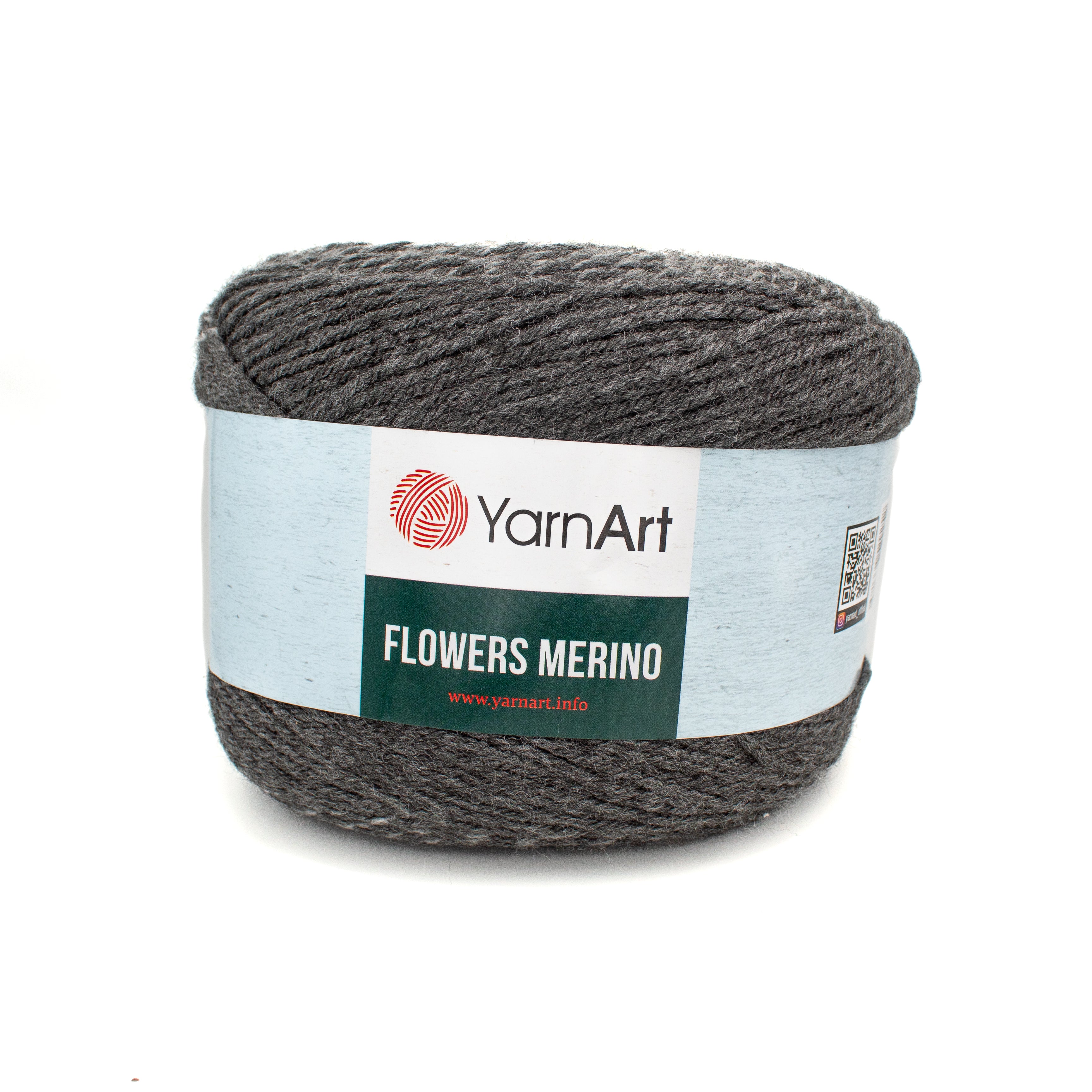 Yarn Art Flowers Merino in Grey Yellow Multi
