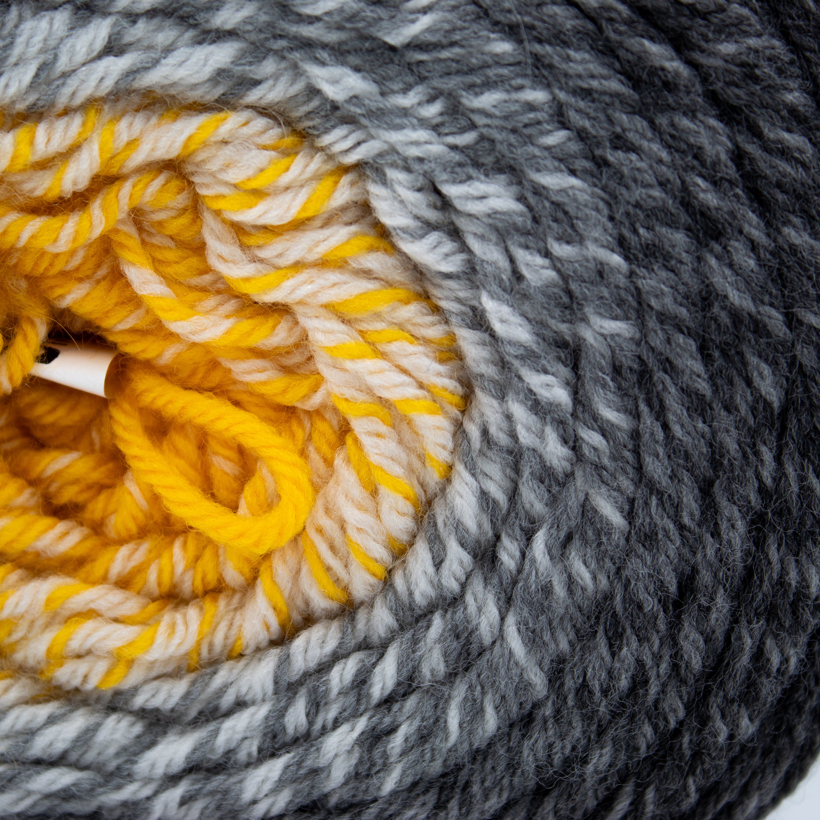 Yarn Art Flowers Merino in Grey Yellow Multi