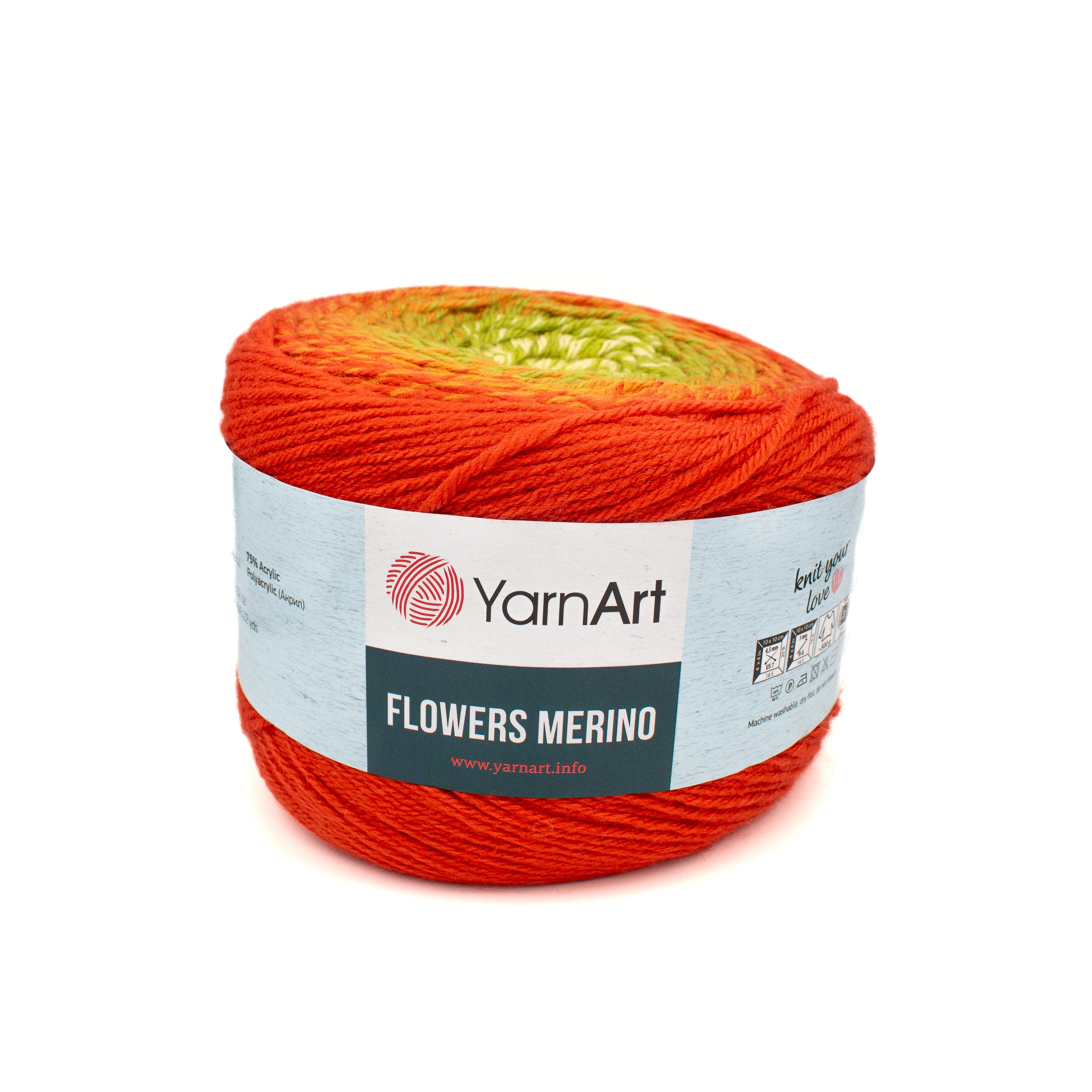 Yarn Art Flowers Merino in Citrus Multi
