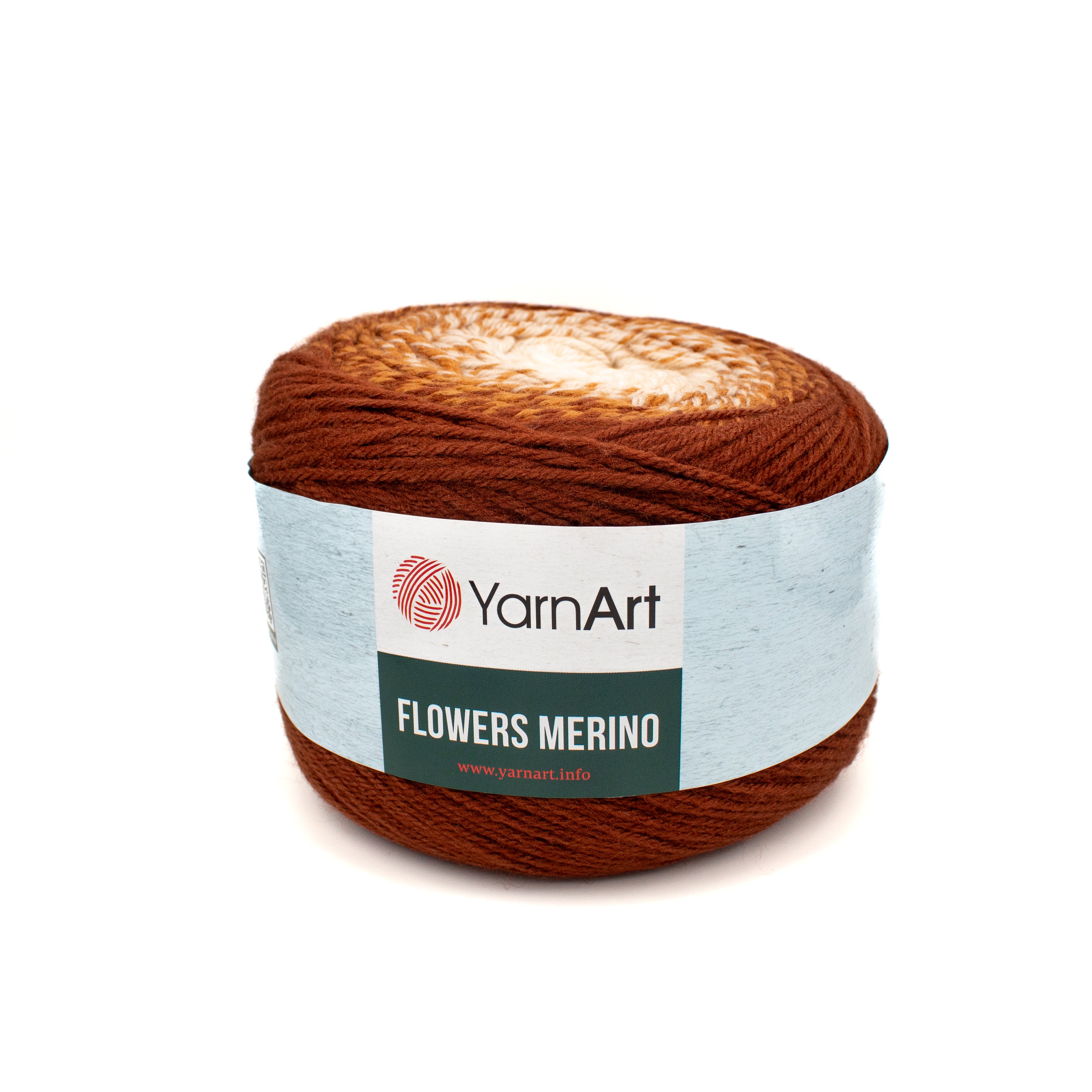 Yarn Art Flowers Merino in Brown Multi