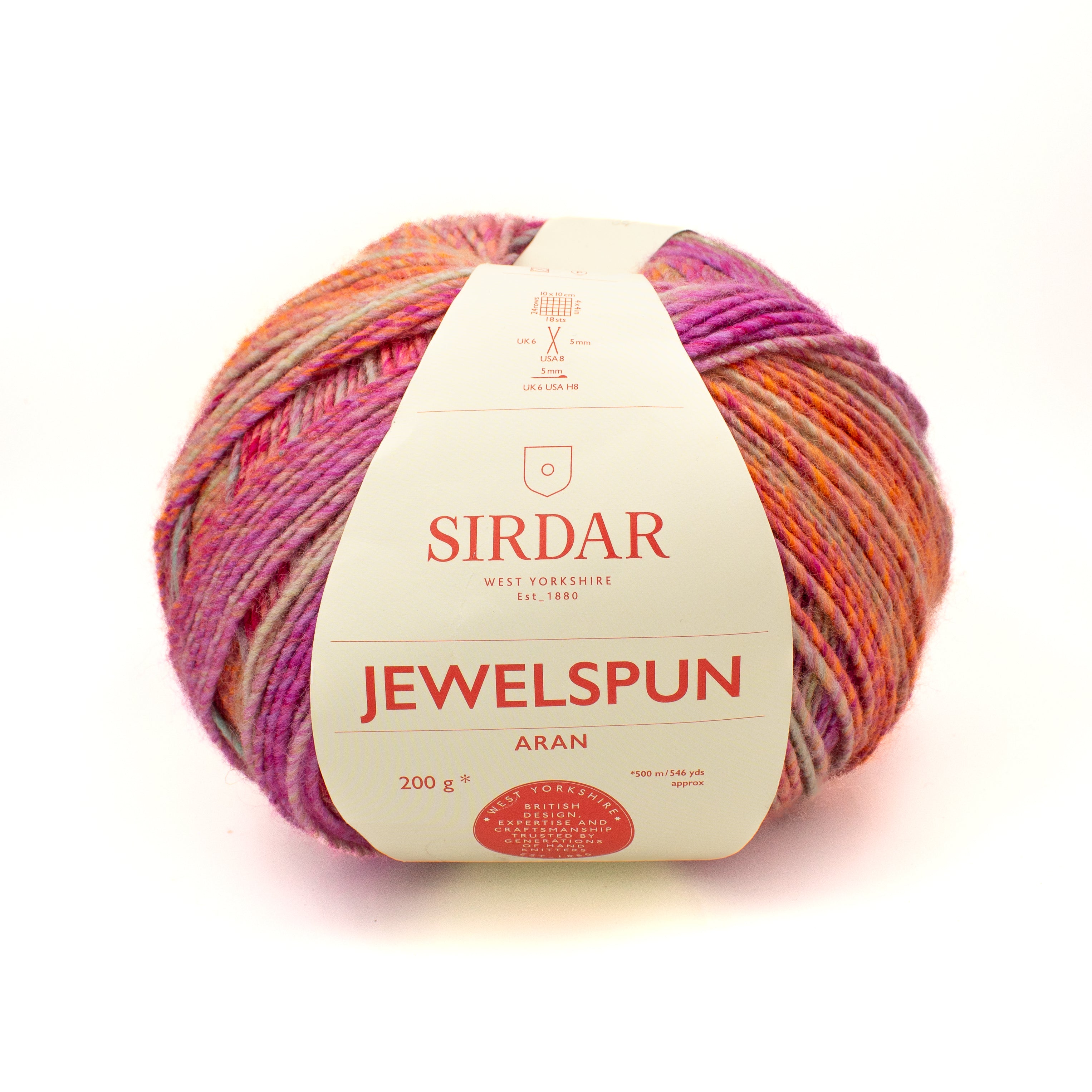 Sirdar Jewelspun Aran in Glowing Garnet