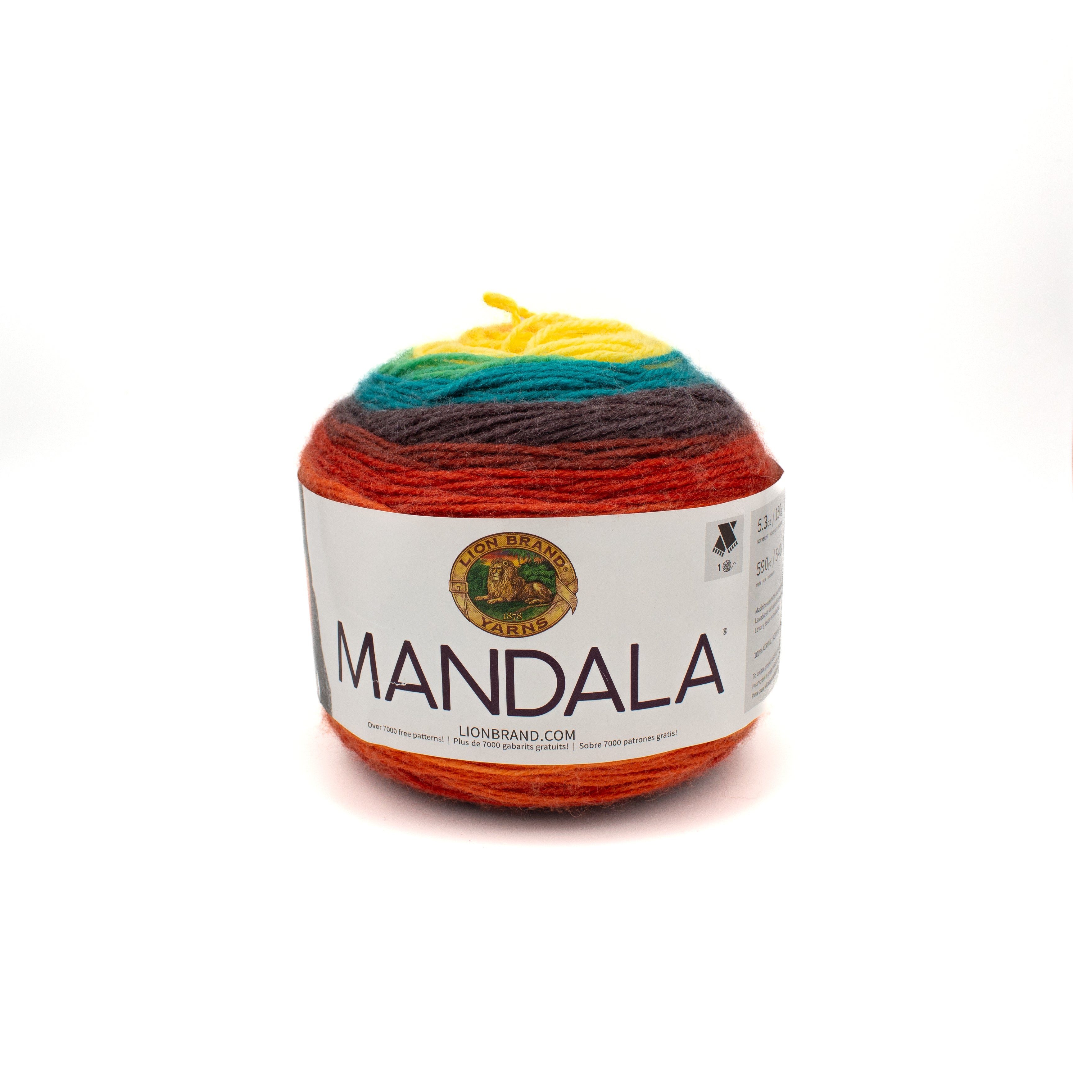 Lion Brand Mandala in Thunderbird