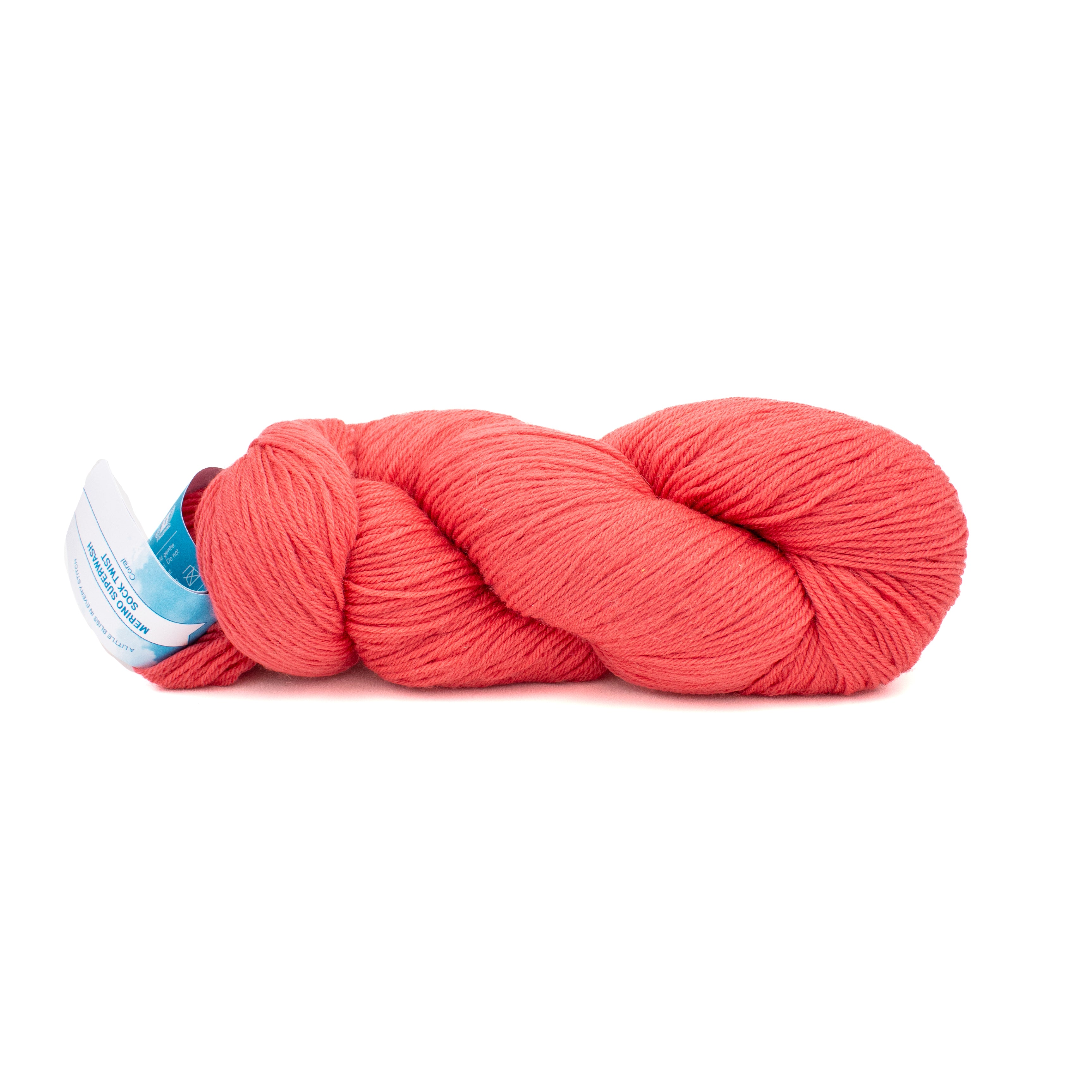 Cloudborn Fibers Merino Superwash Sock Twist in Coral
