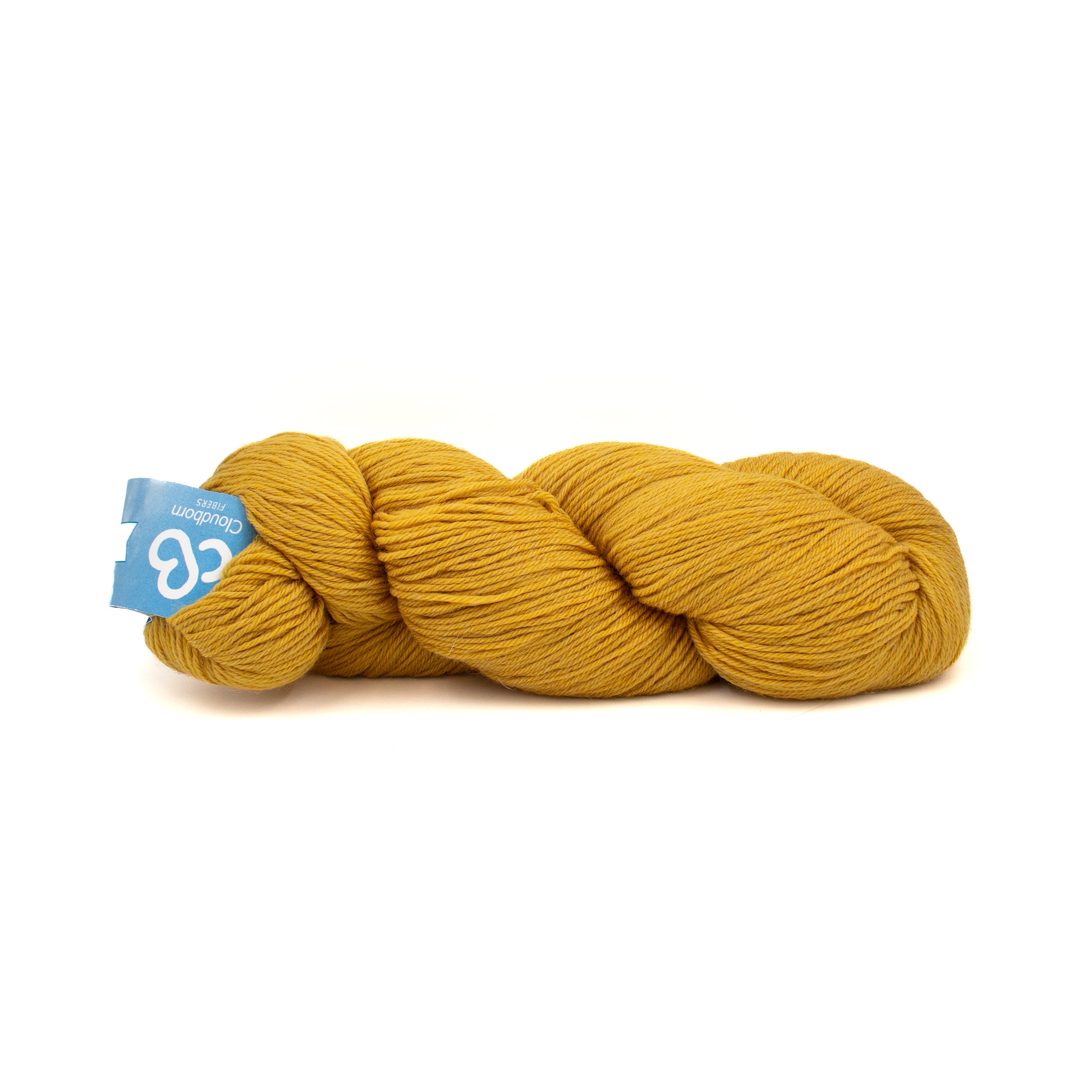 Cloudborn Fibers Merino Superwash Sock Twist in Maize Heather