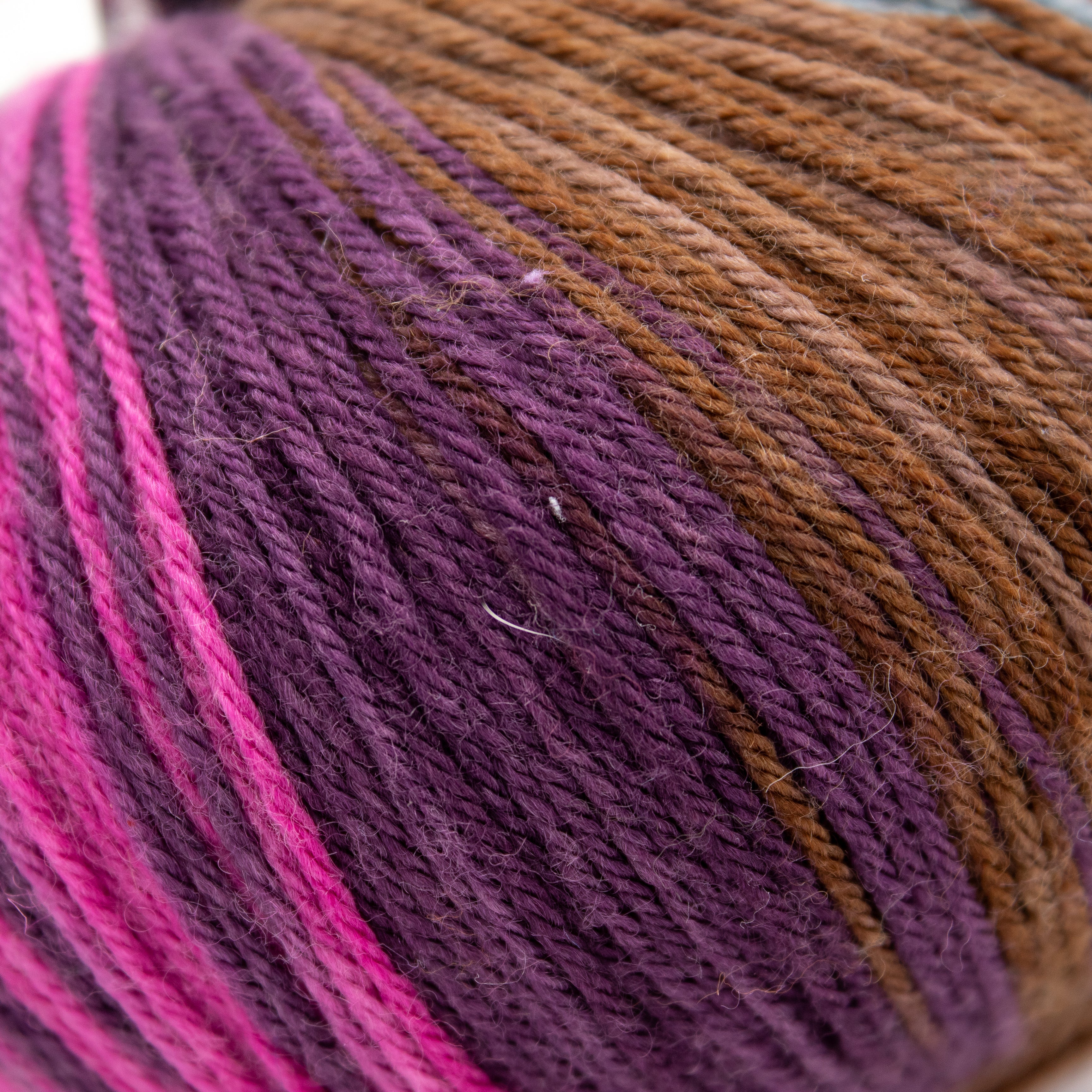 Knit One, Crochet Two Ty-Dy Socks in Grapes