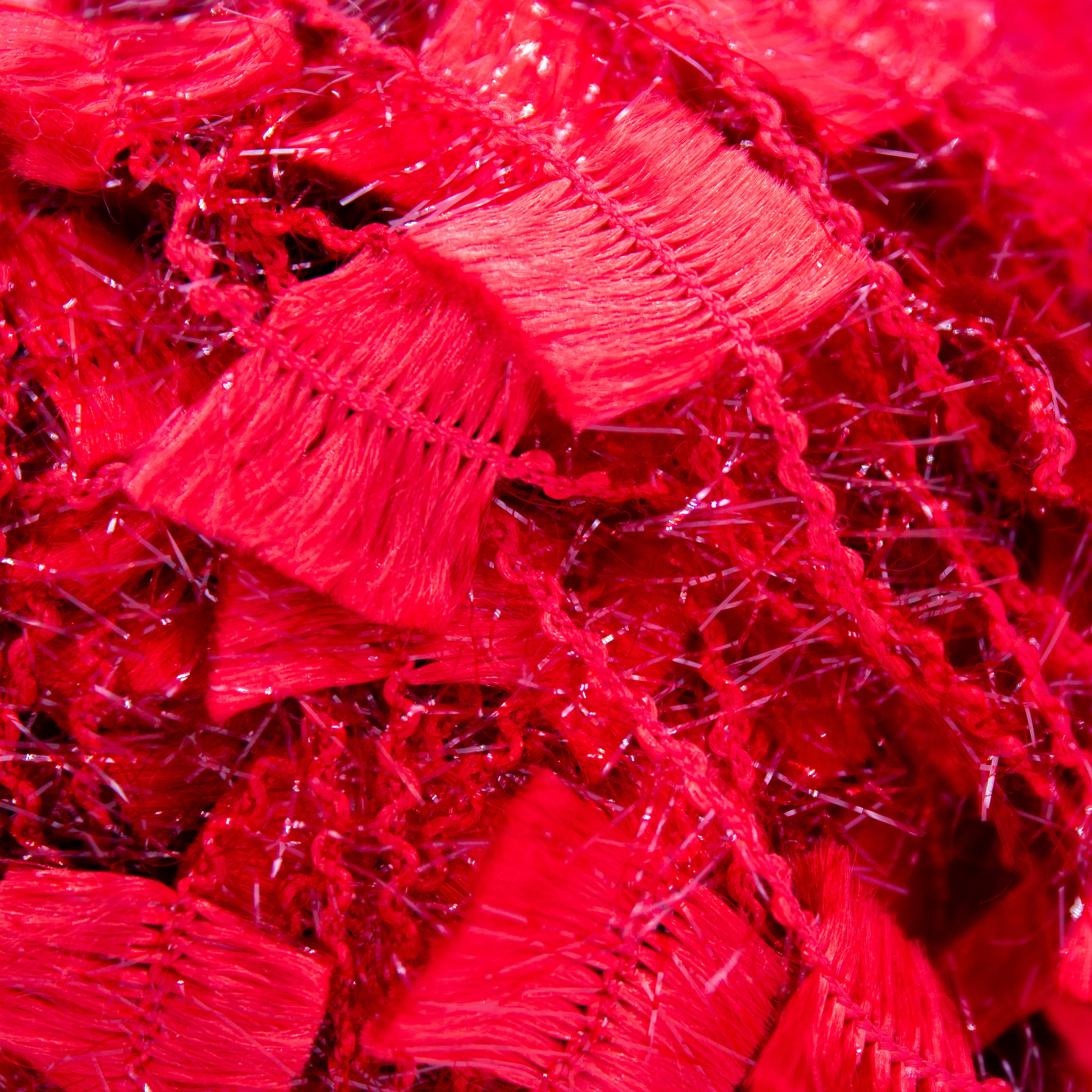 Feza Yarns Chanel in Red - Novelty Yarn