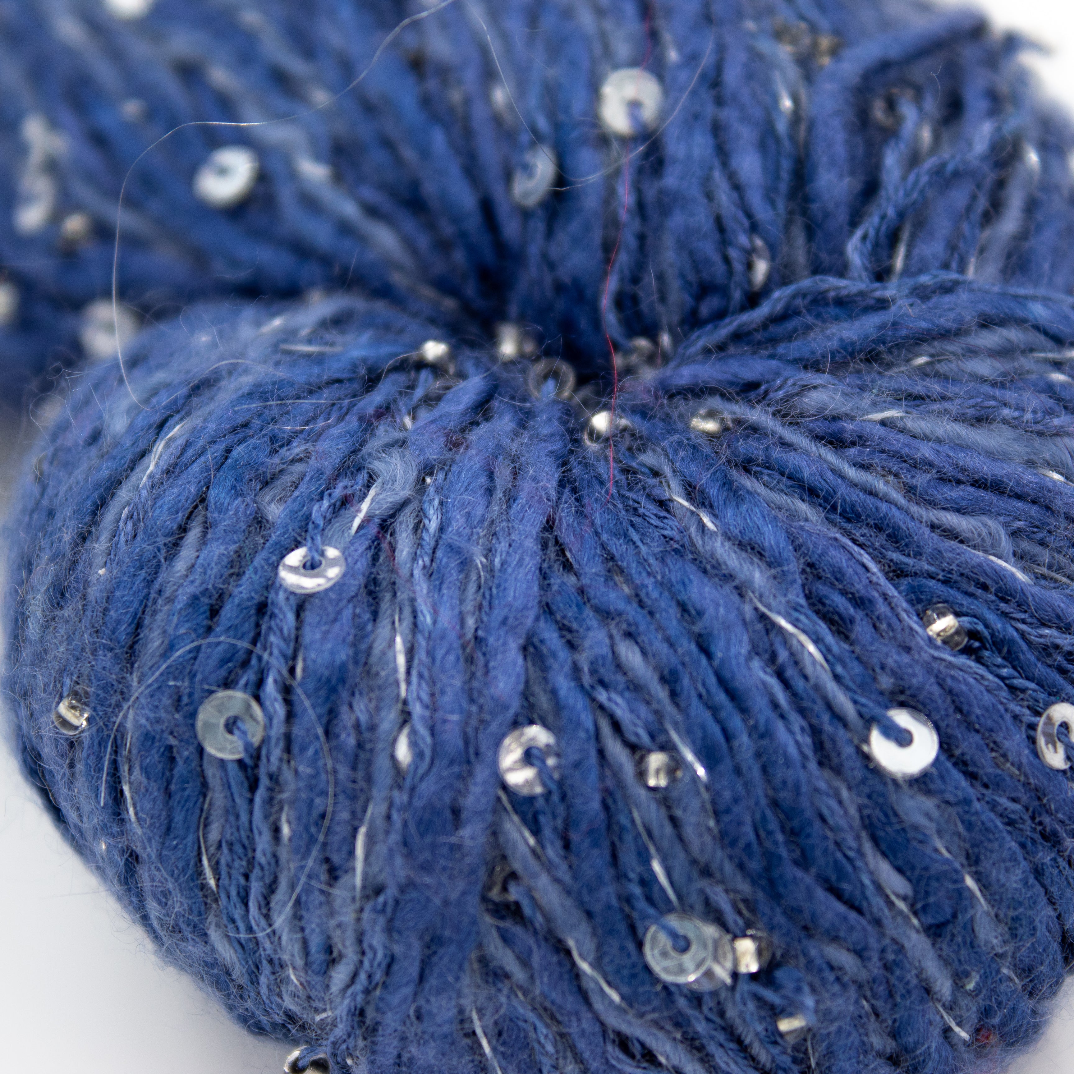 Art Yarns Beaded Ensemble & Sequins in Denim Blue Multi