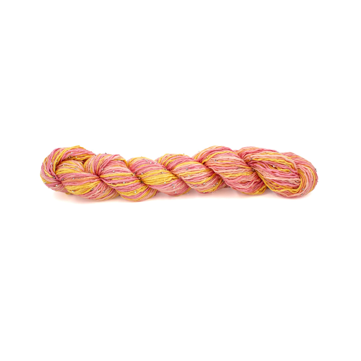 Art Yarns Beaded Silk Light in Pink and Yellow