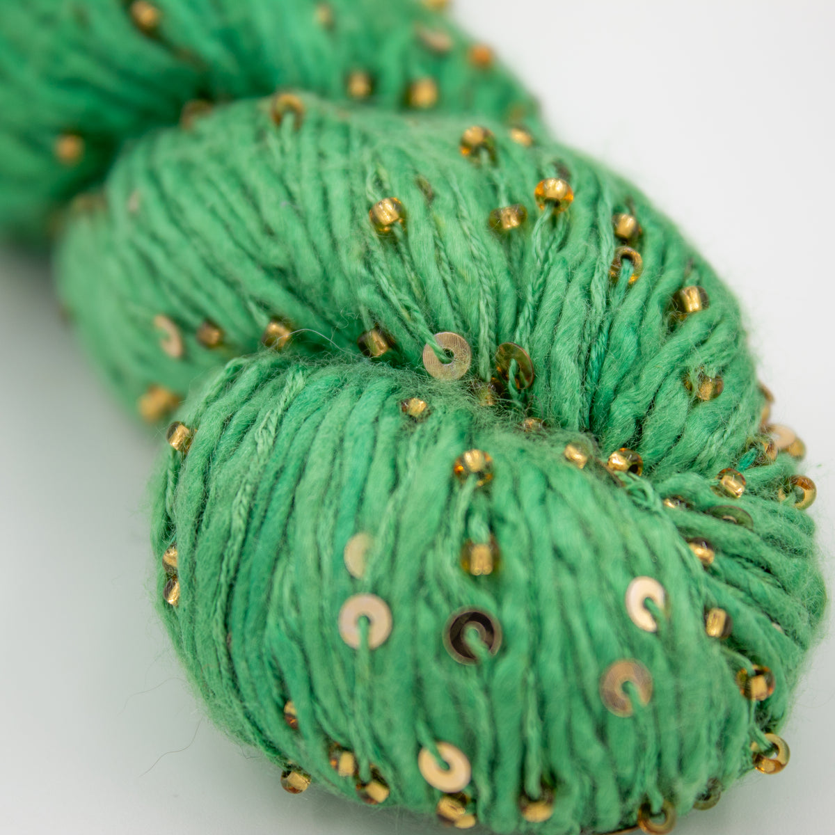 Art Yarns Beaded Silk & Sequins in Green Multi