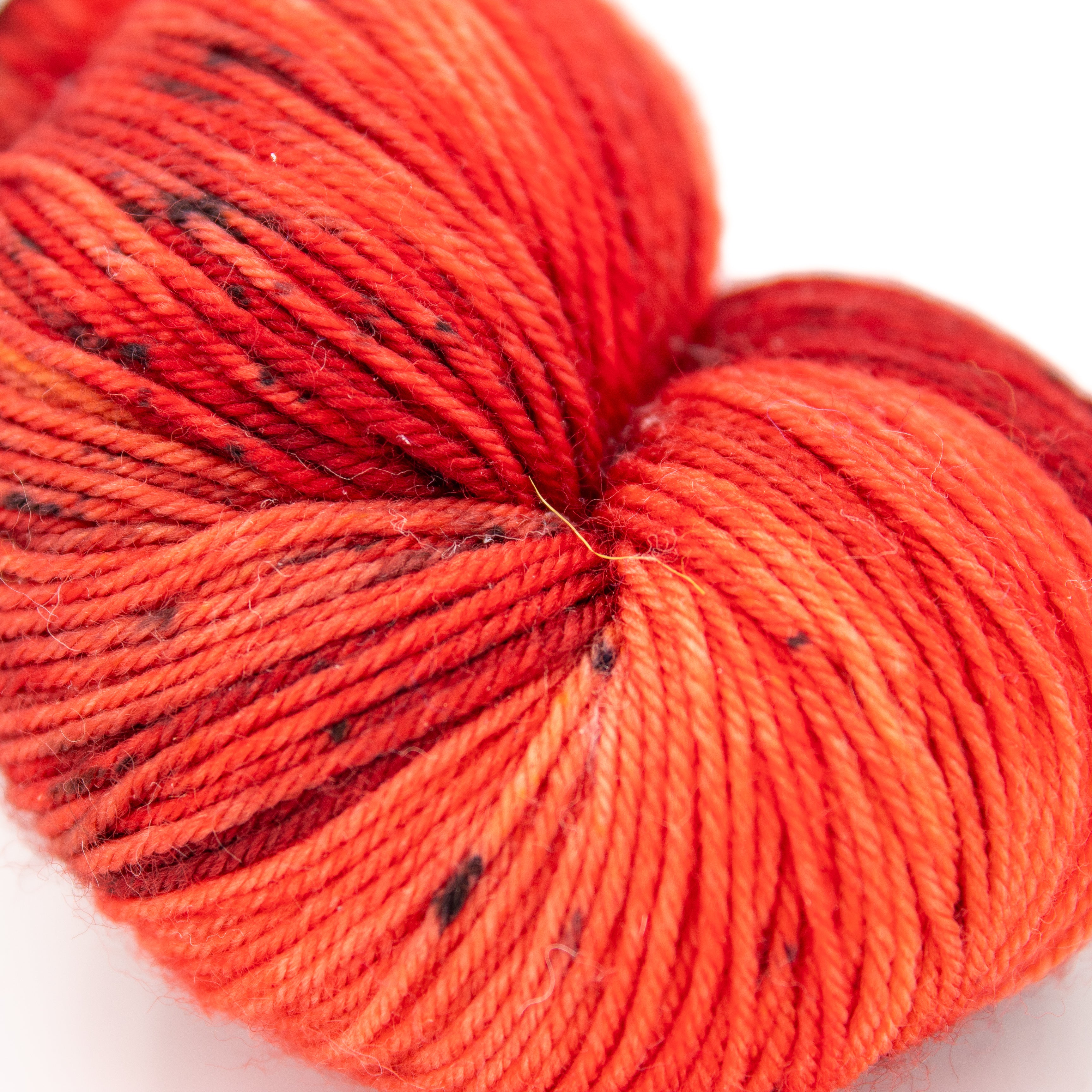 Bad Sheep Yarn Basic Sock Fingering in Red Dragon