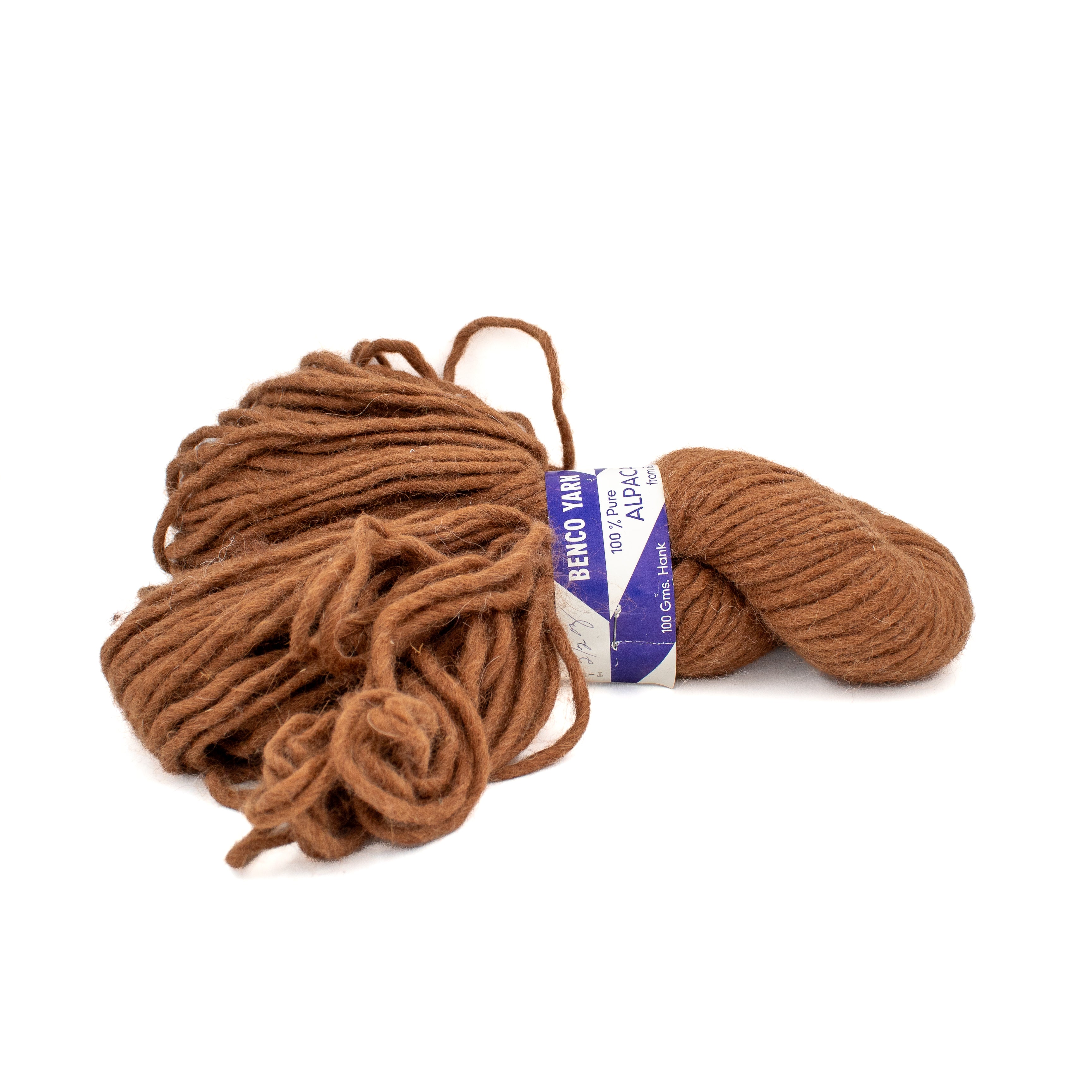 Benco Yarn Alpaca from Bolivia in Medium Brown