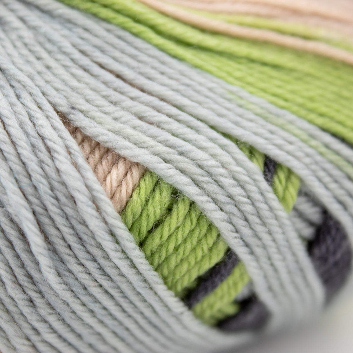 Berlini Merino Velvet Sock Superwash in Grey Green Beige (107)