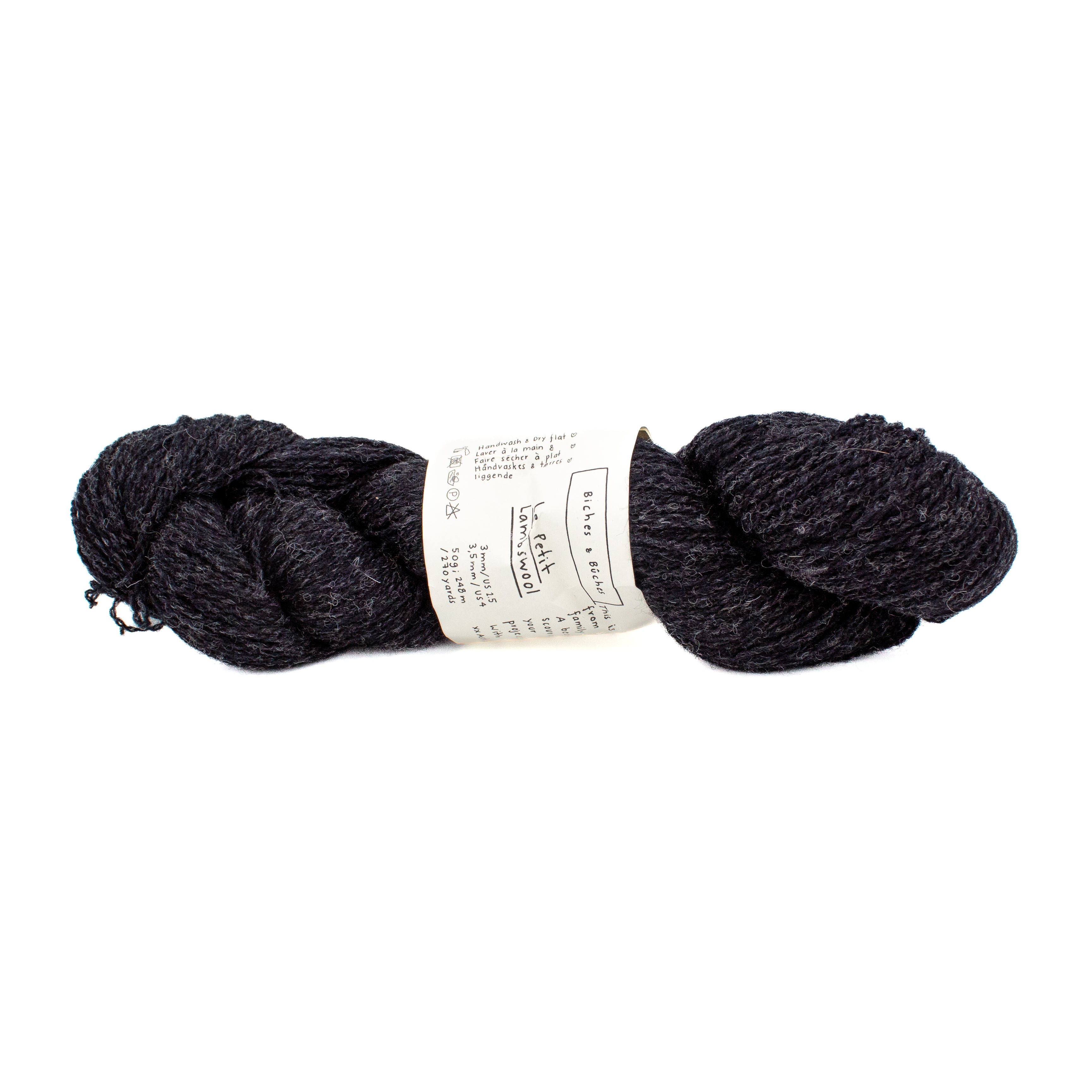 Biches & Buches Le Petit Lambswool in Very Dark Grey