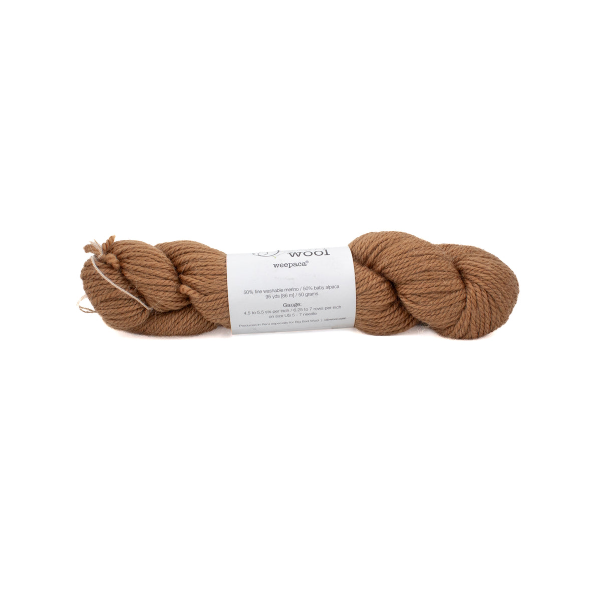 Big Bad Wool Weepaca in Camel