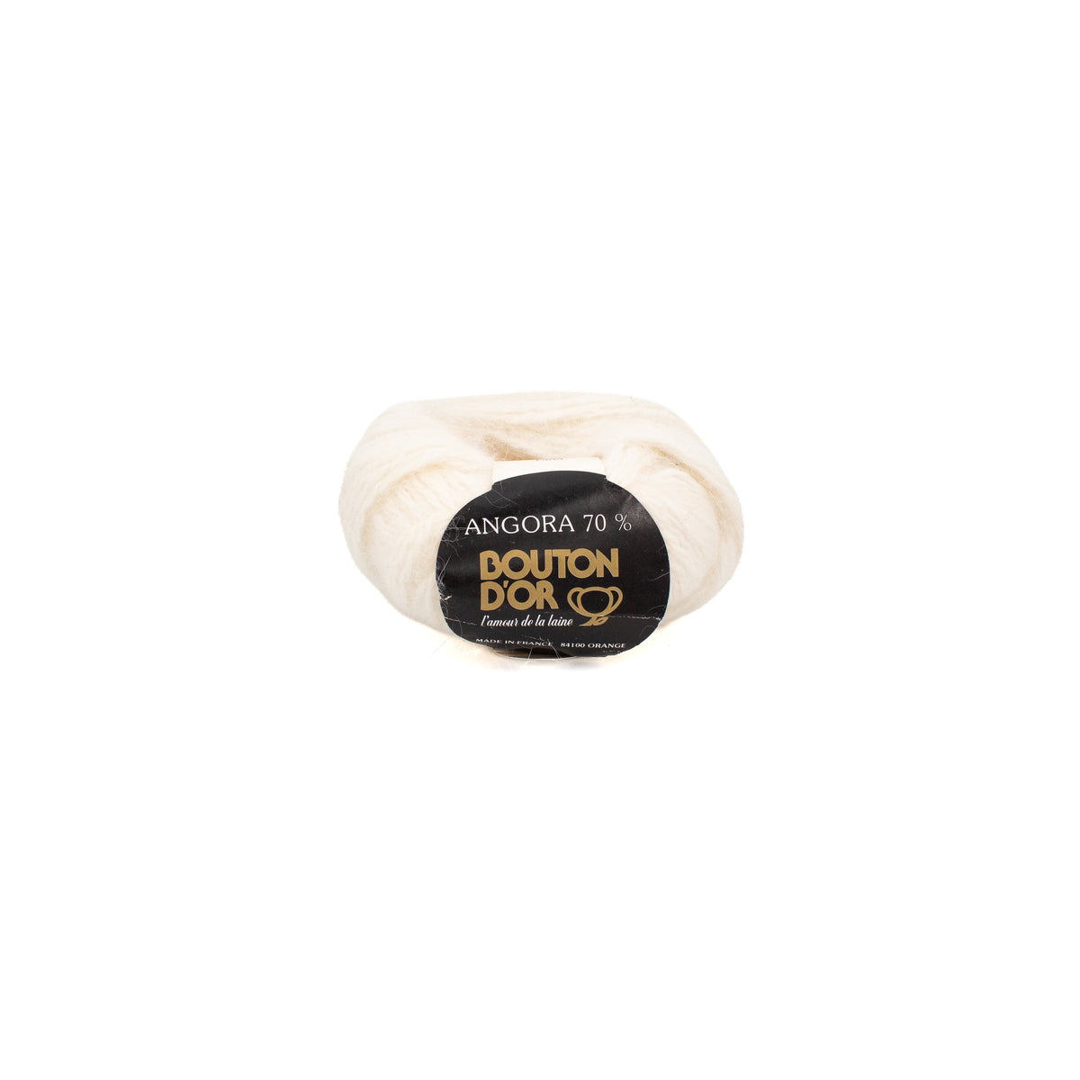Bouton D'Or Angora 70% in Blanc