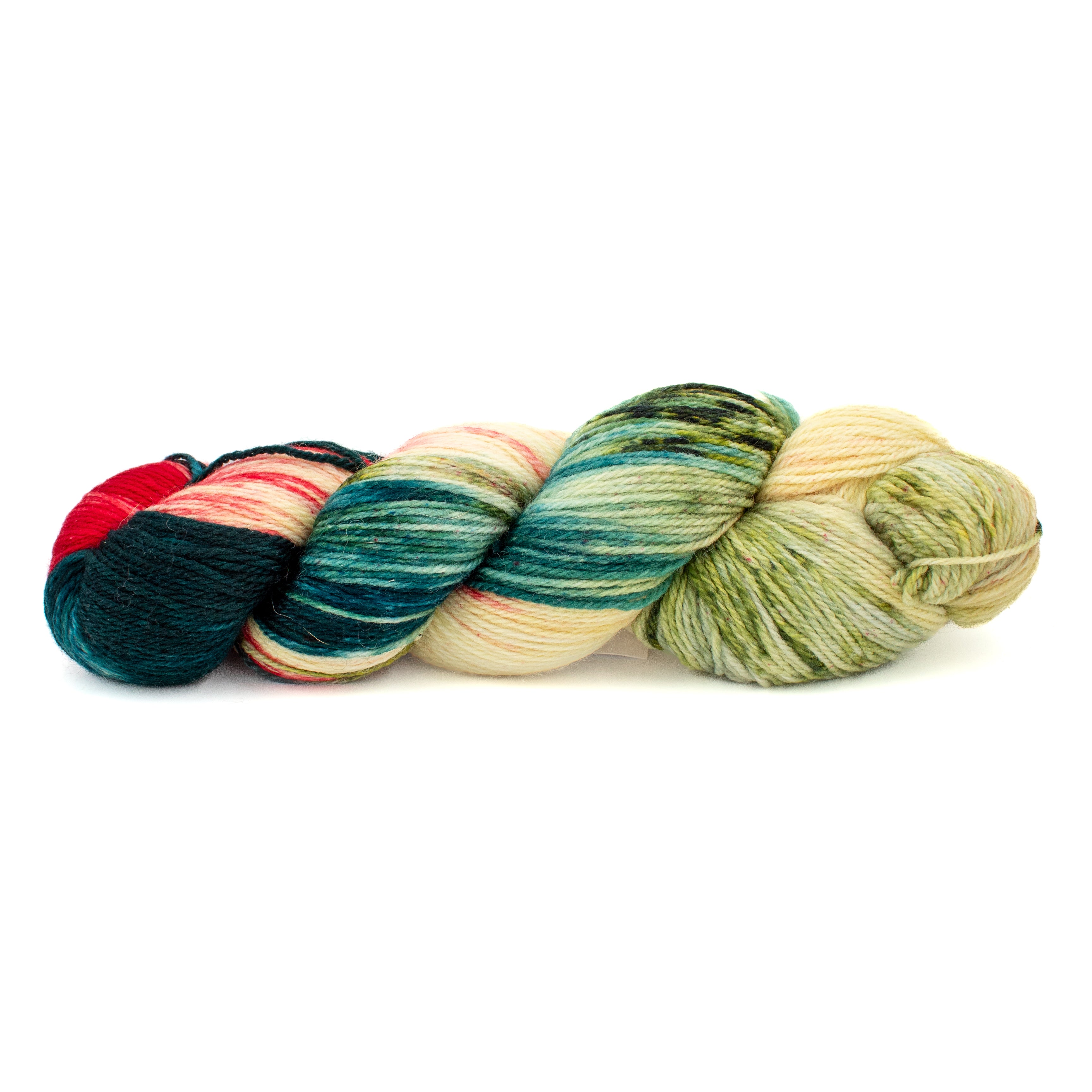 Bumblebee Acres Fiber Farm Coquette Sock in Christmas at Meduseld