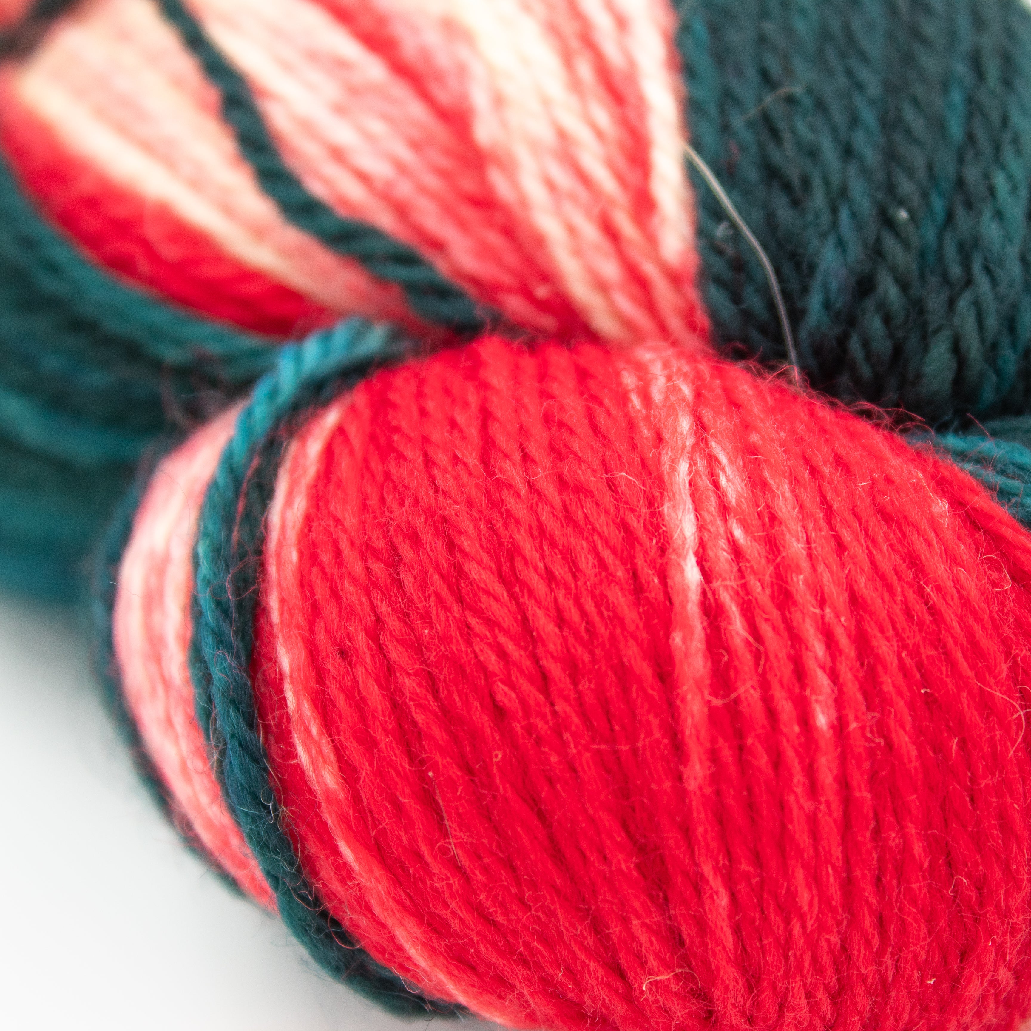 Bumblebee Acres Fiber Farm Coquette Sock in Christmas at Meduseld