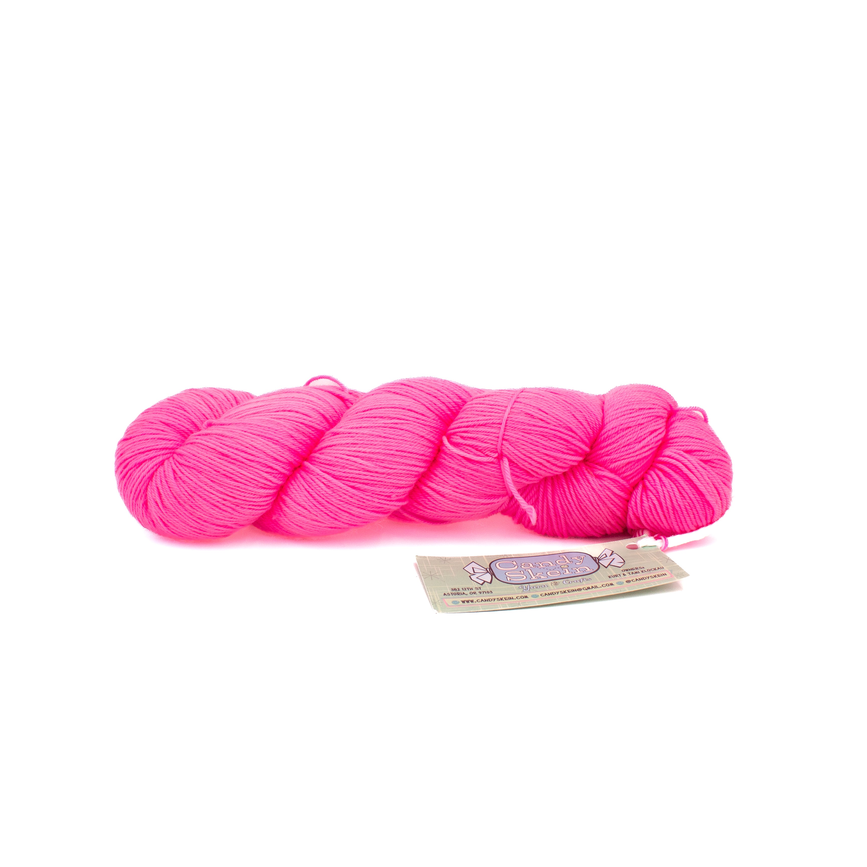 Candy Skein Yummy Fingering in Sour Strawberry