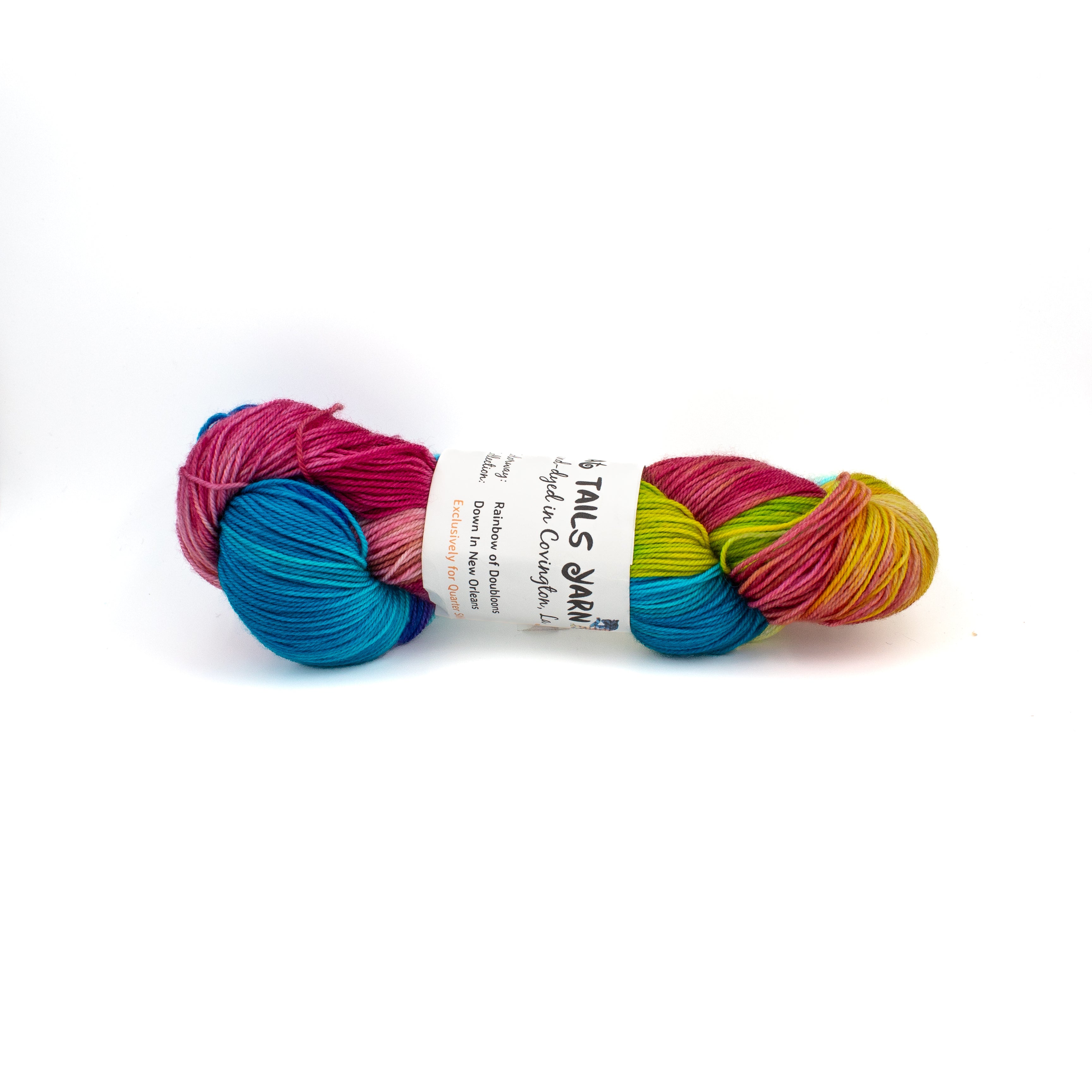 Cat Tails Yarn Bombay in Rainbow of Doubloons
