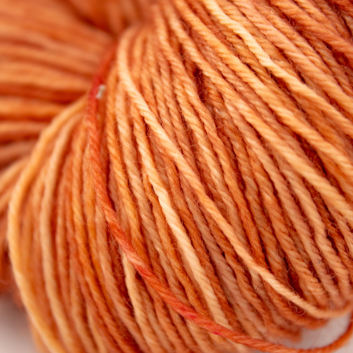 Cesium Yarn Merino Sock from the As You Wish Kit in Orange
