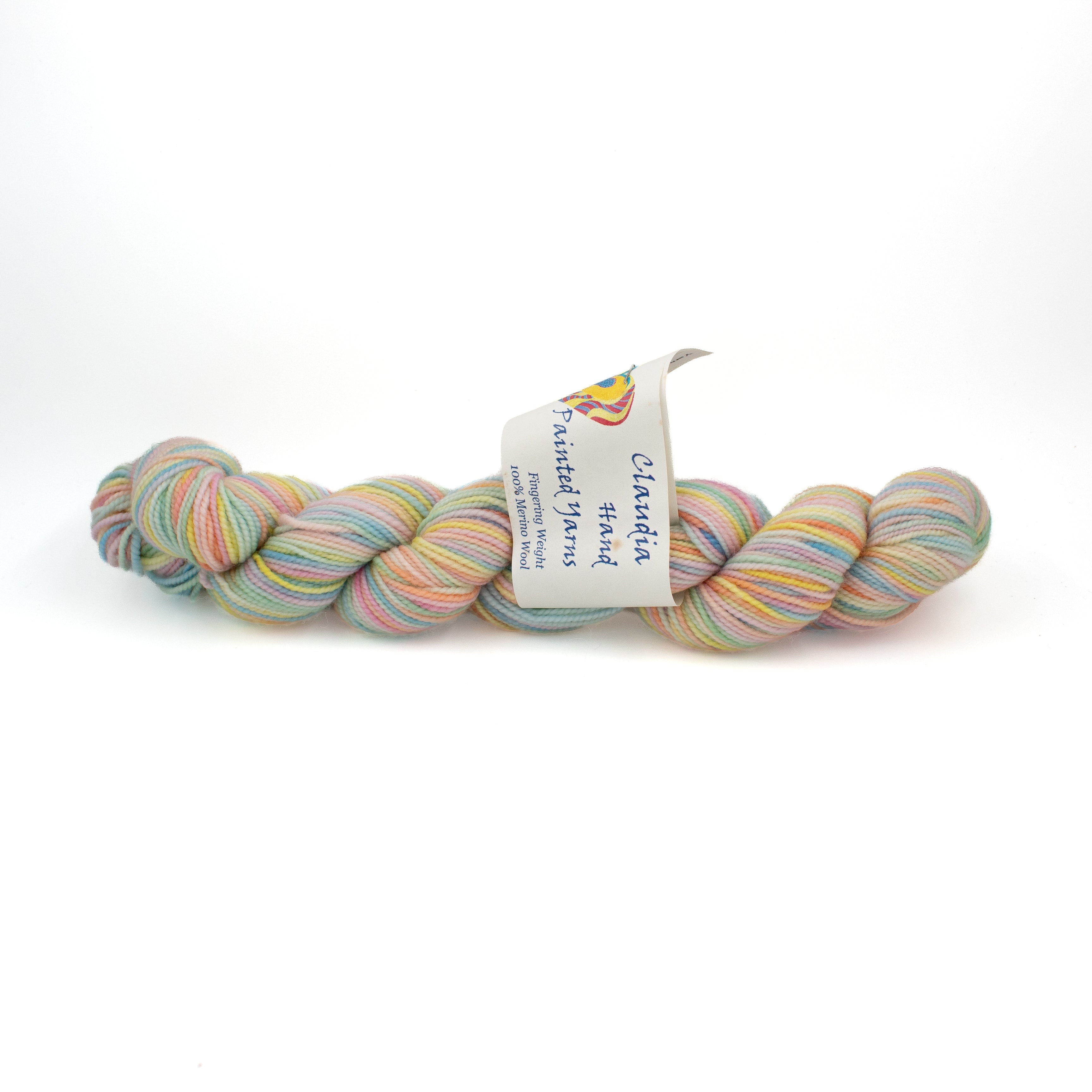Claudia Hand Painted Yarns Fingering in Cotton Candy