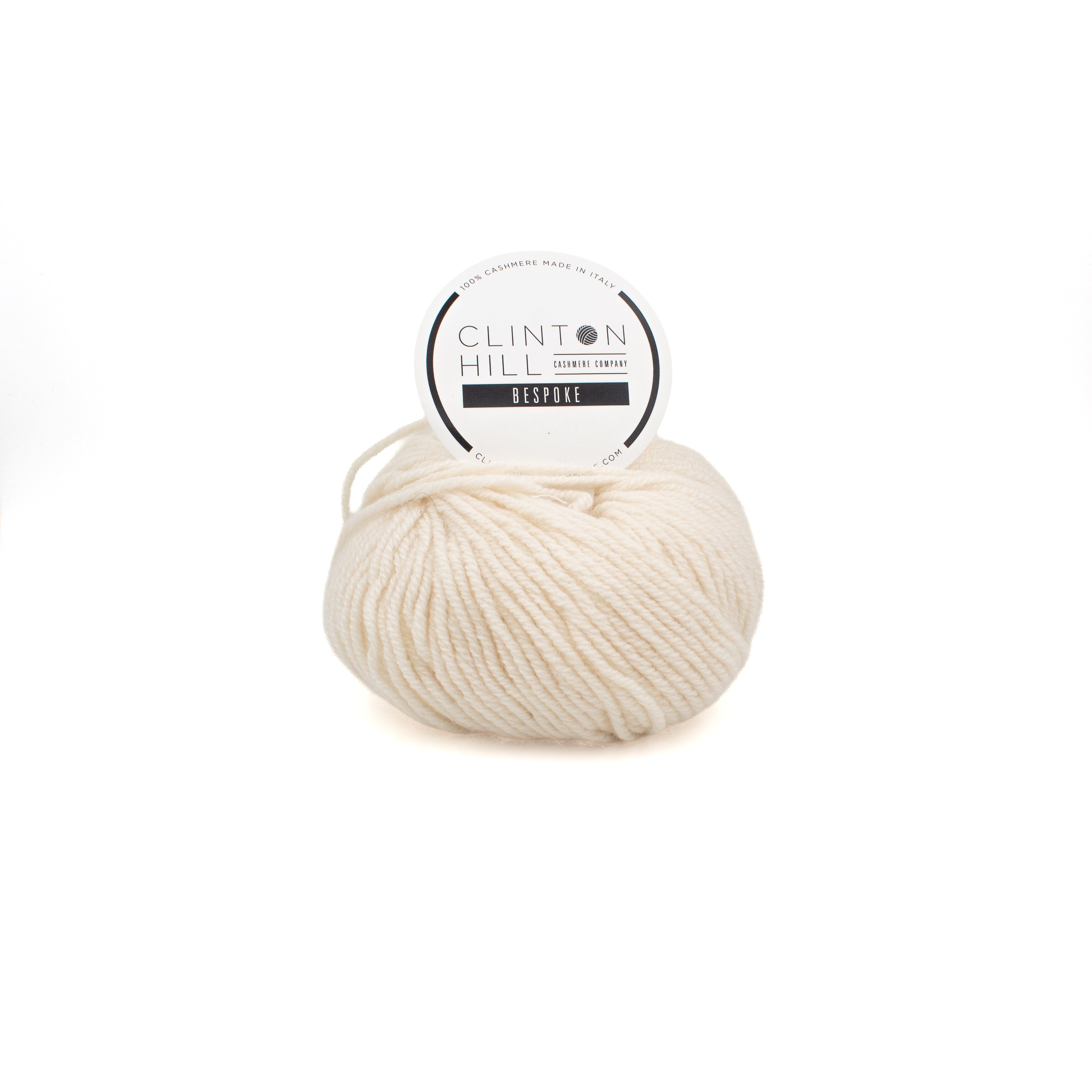 Clinton Hill Cashmere Company Bespoke Worsted in White