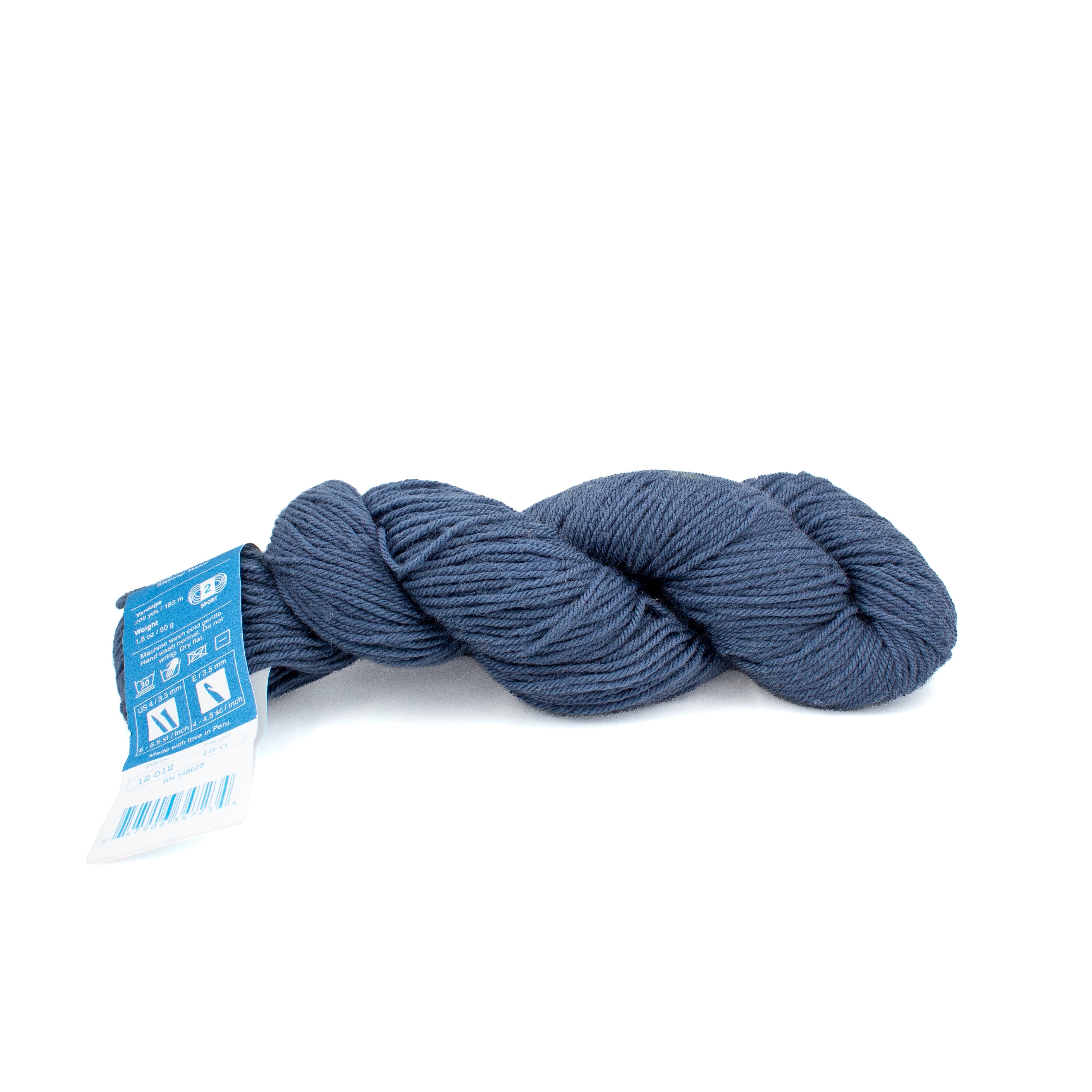 Cloudborn Fibers Superwash Merino Sport Twist in Stormy Skies