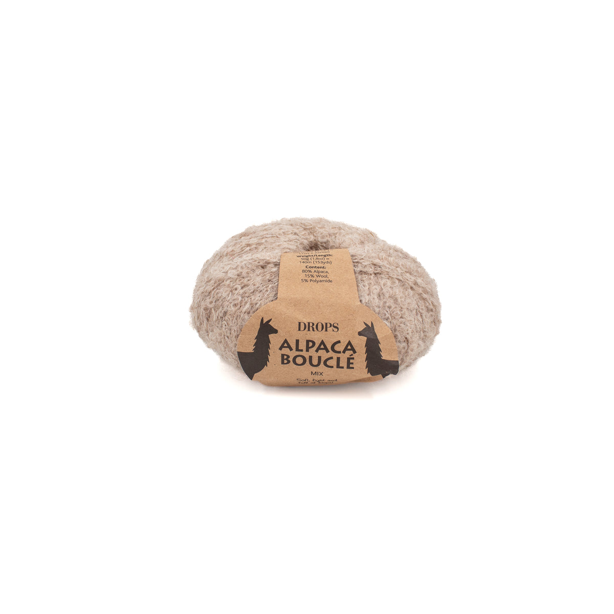 DROPS Alpaca Bouclé in Light Beige (2020)