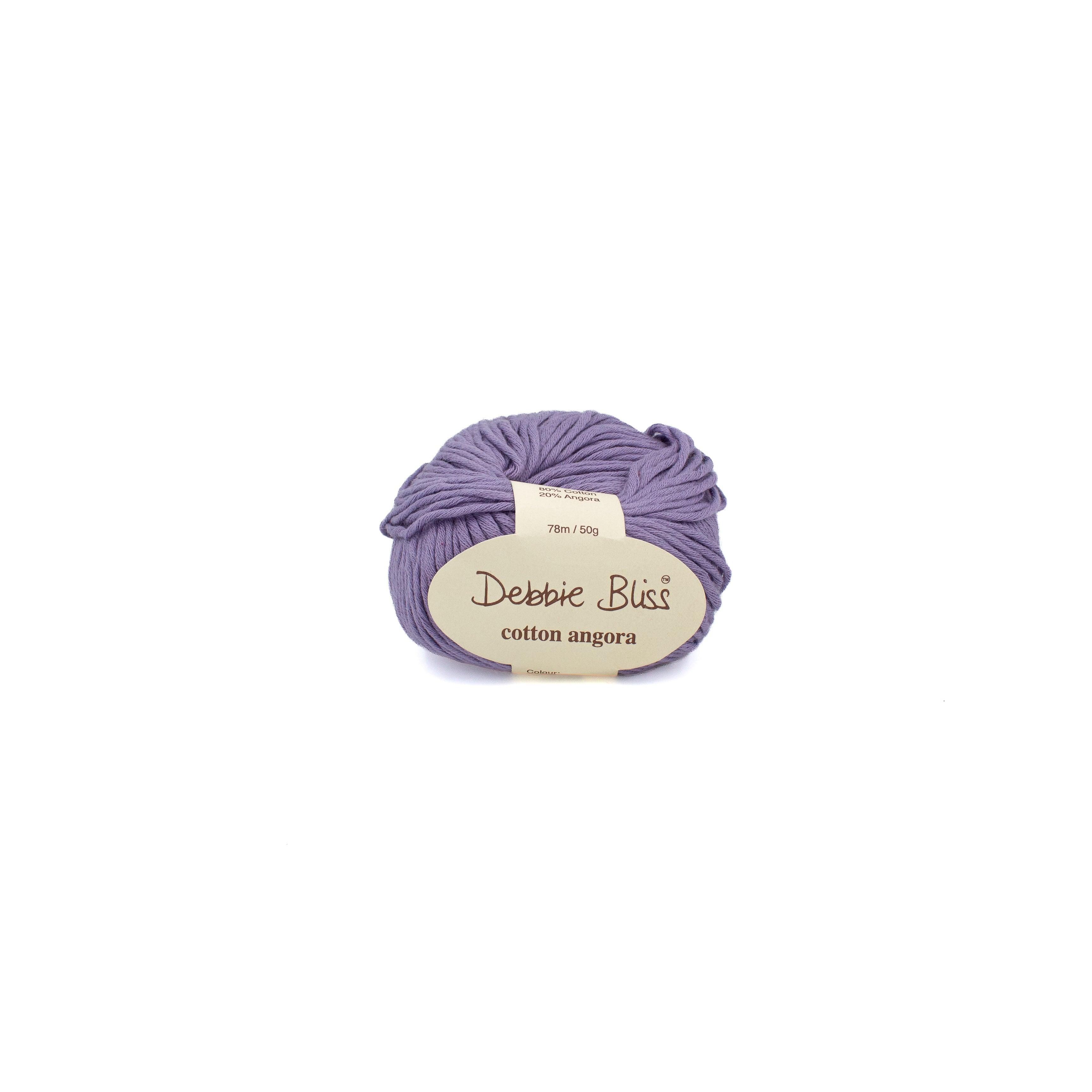 Debbie Bliss Cotton Angora in Purple