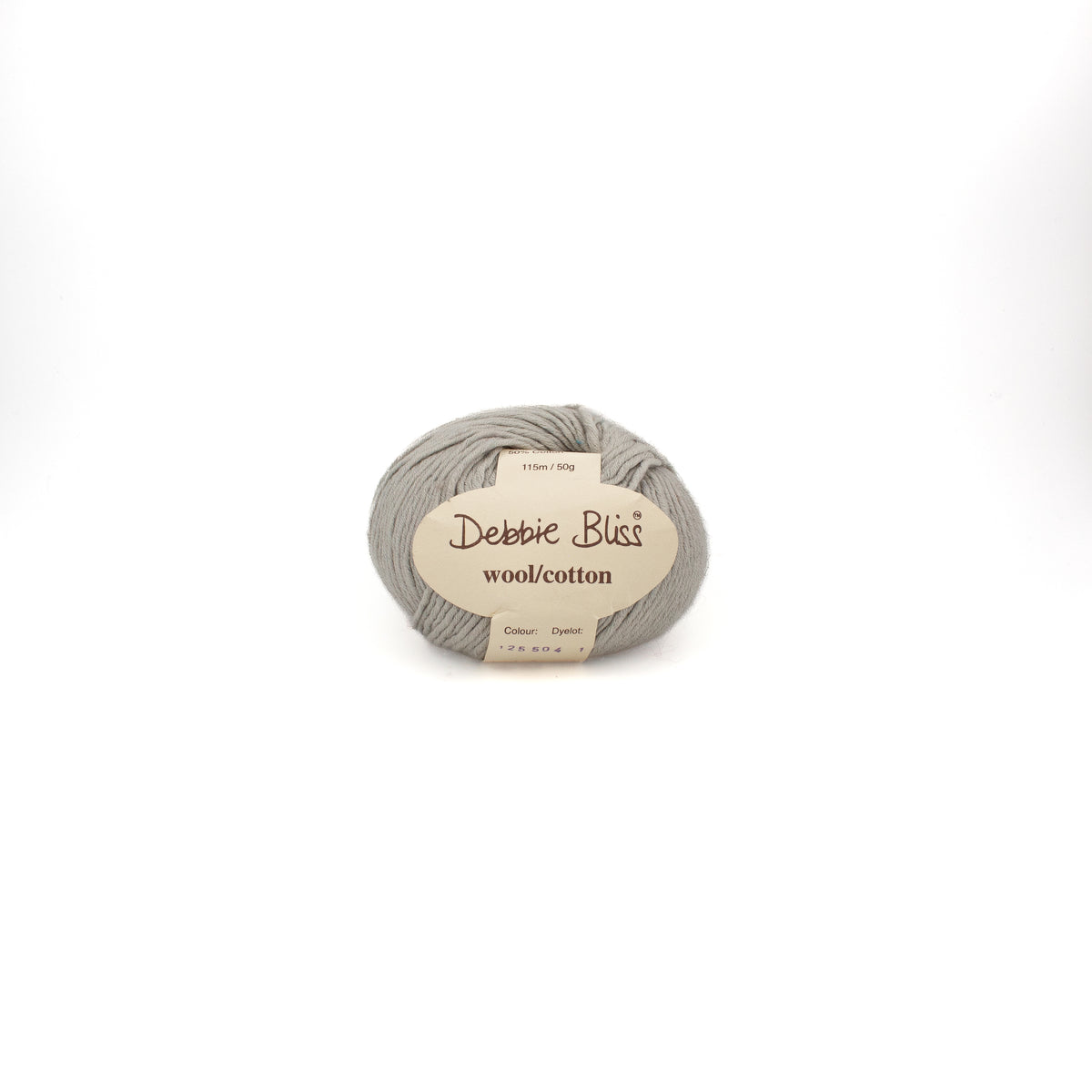 Debbie Bliss Wool Cotton in Silver (125504)