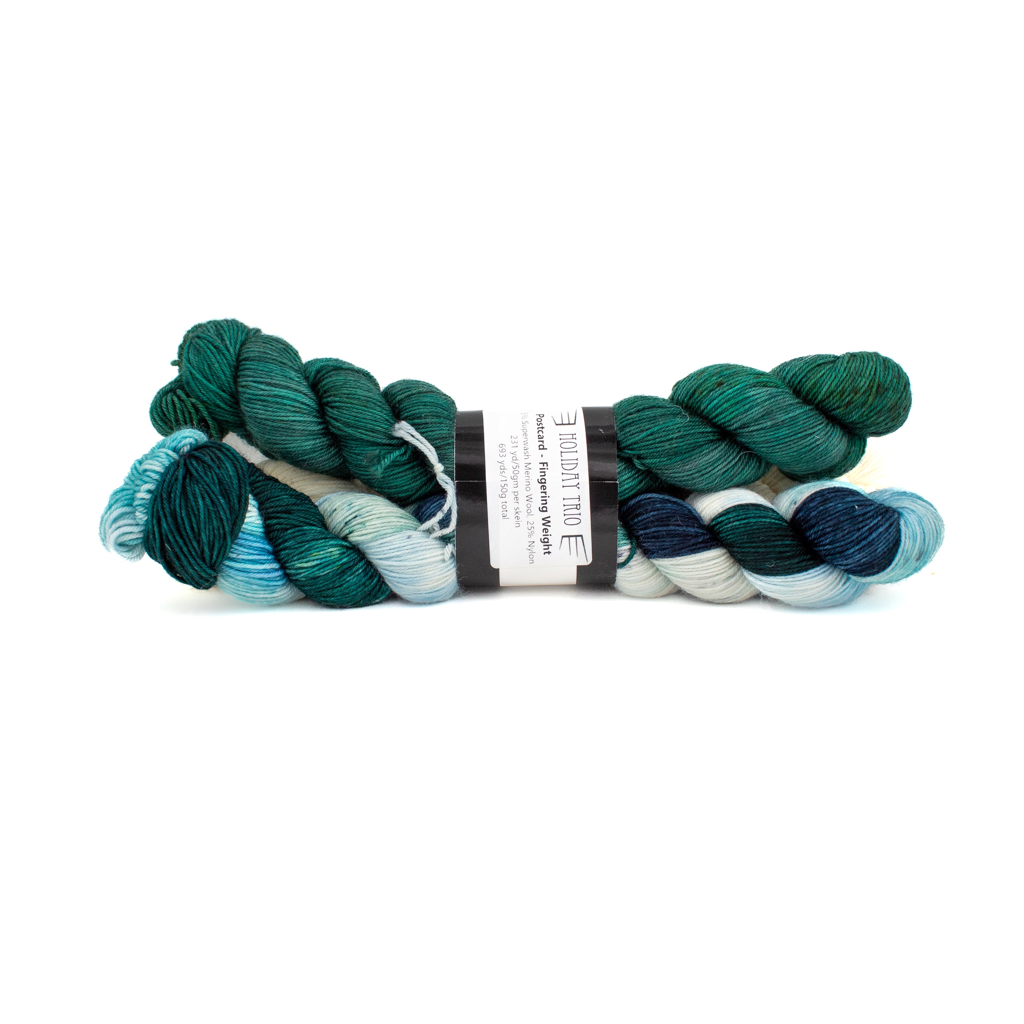 Destination Yarn Postcard Holiday Trio