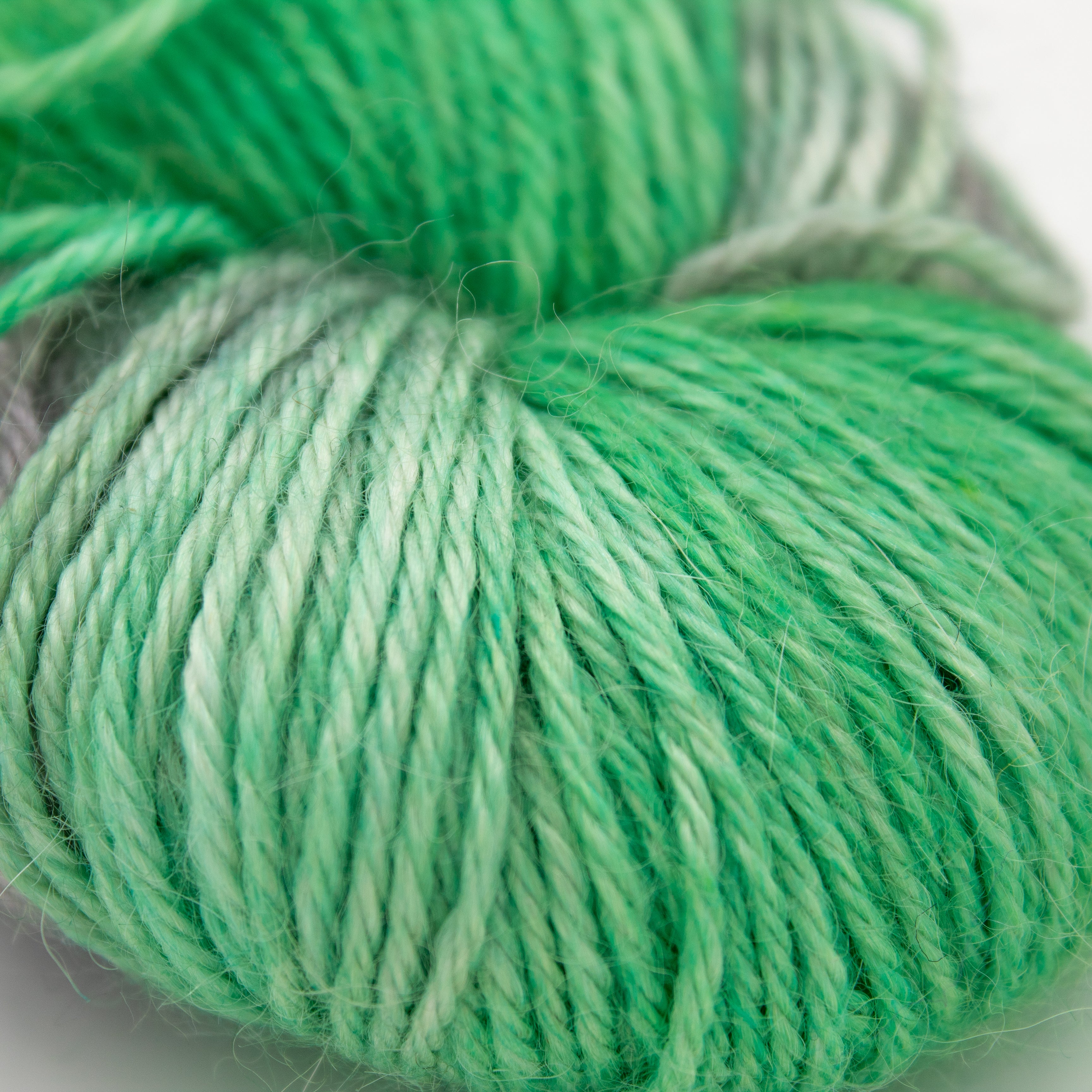 Dye Mad Yarns Tortie Sport in Grandpa's Cheesebarn