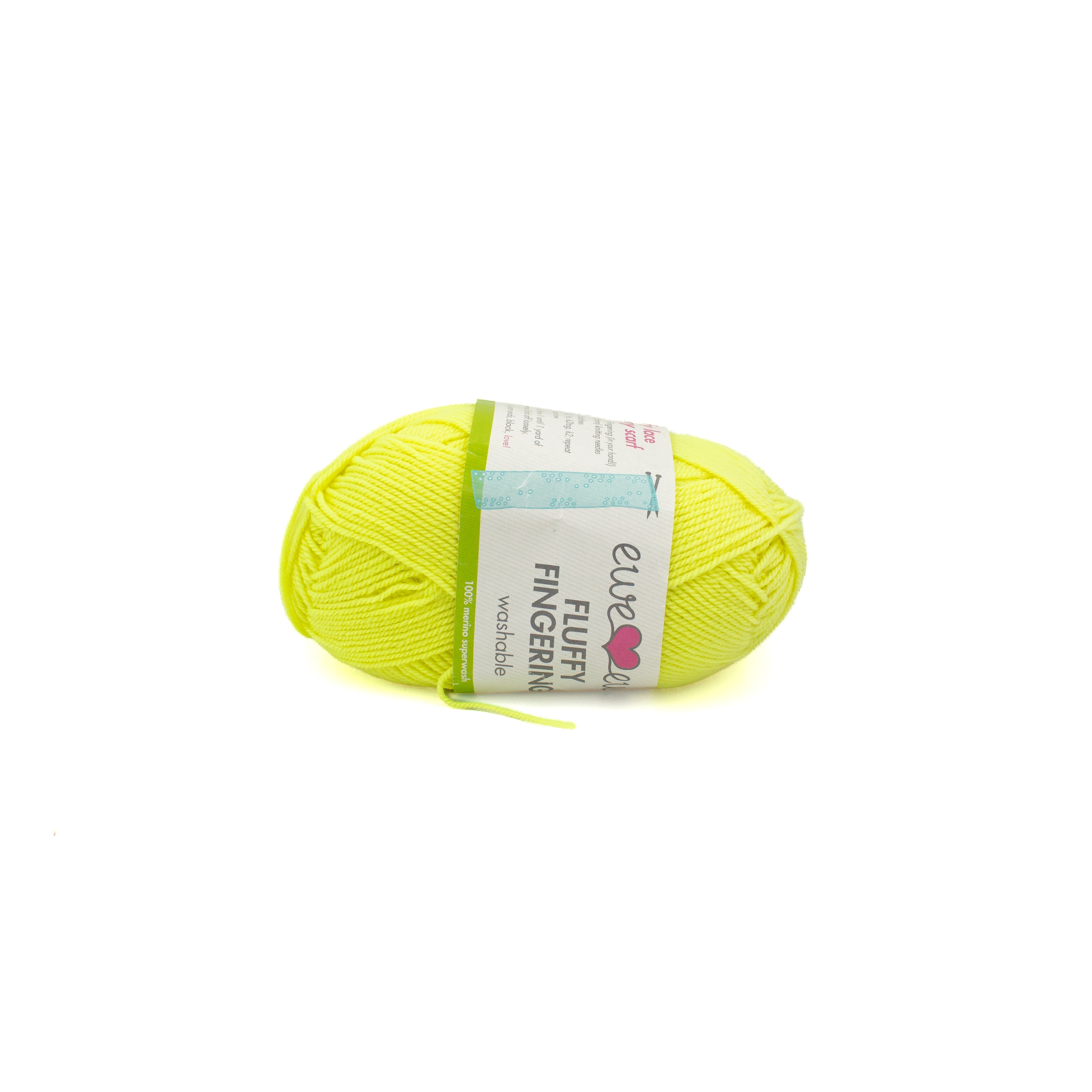 Ewe Ewe Fluffy Fingering in Citrus Pop