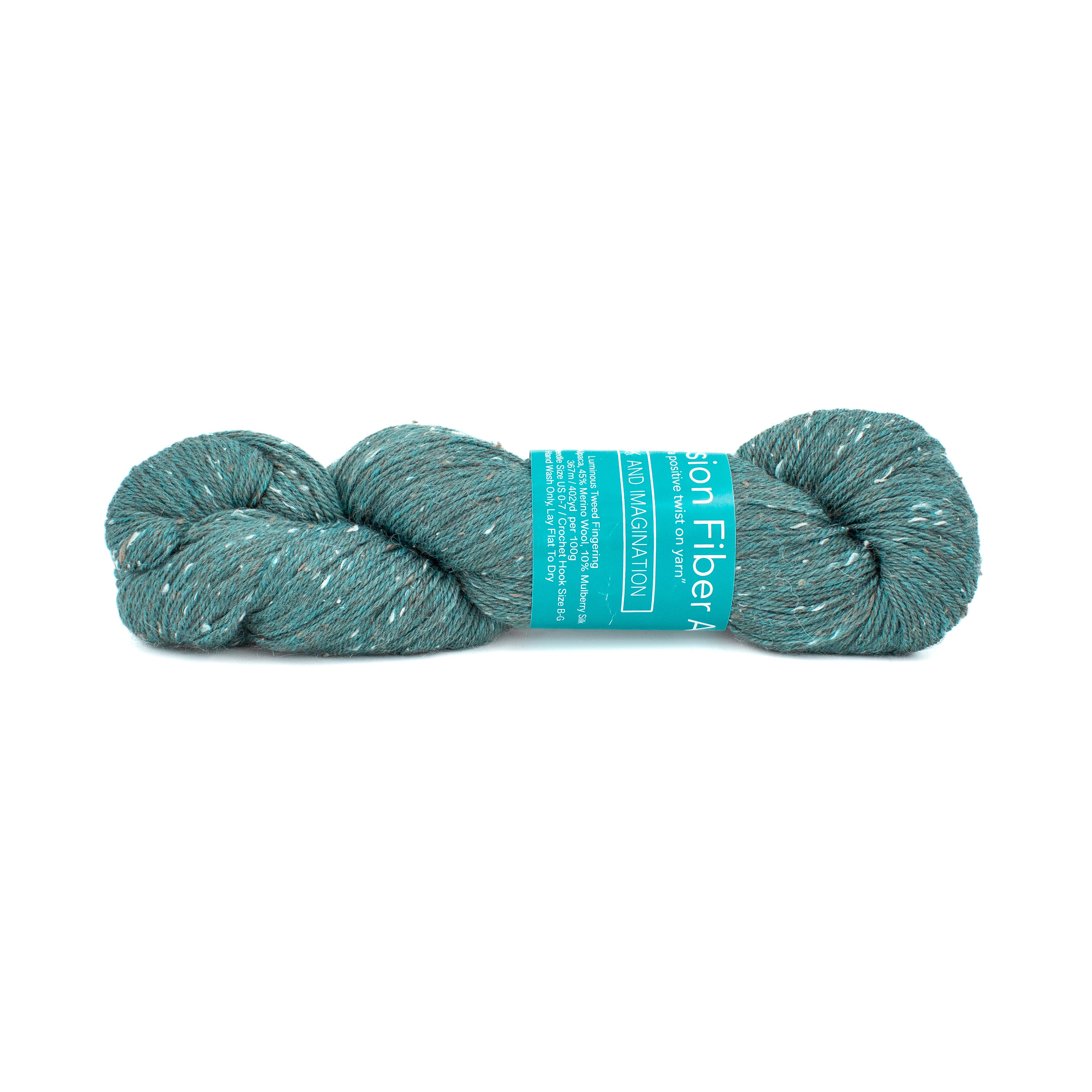 Expression Fiber Arts Luminous Tweed Fingering in Ink and Imagination