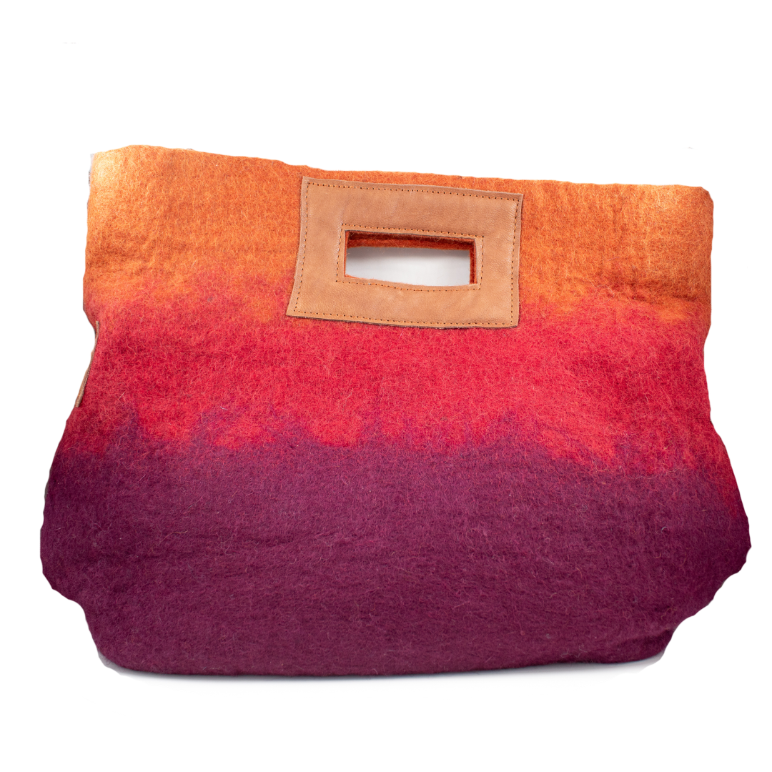 Fibers of Life Ombré Tote in Plum