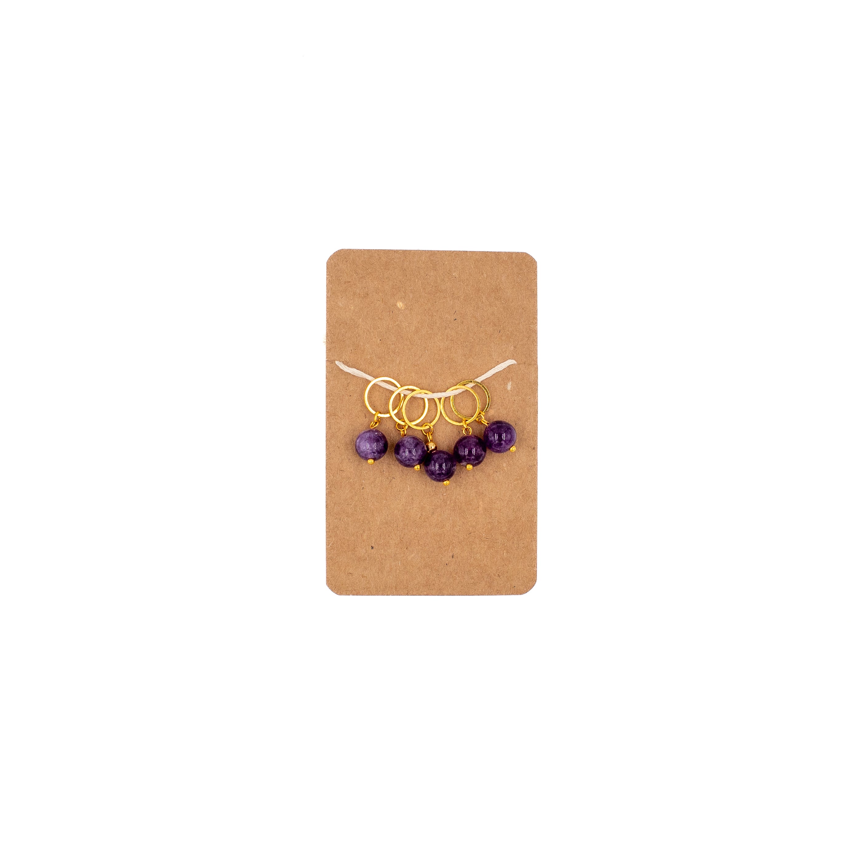 Found Amethyst Stitch Marker Set