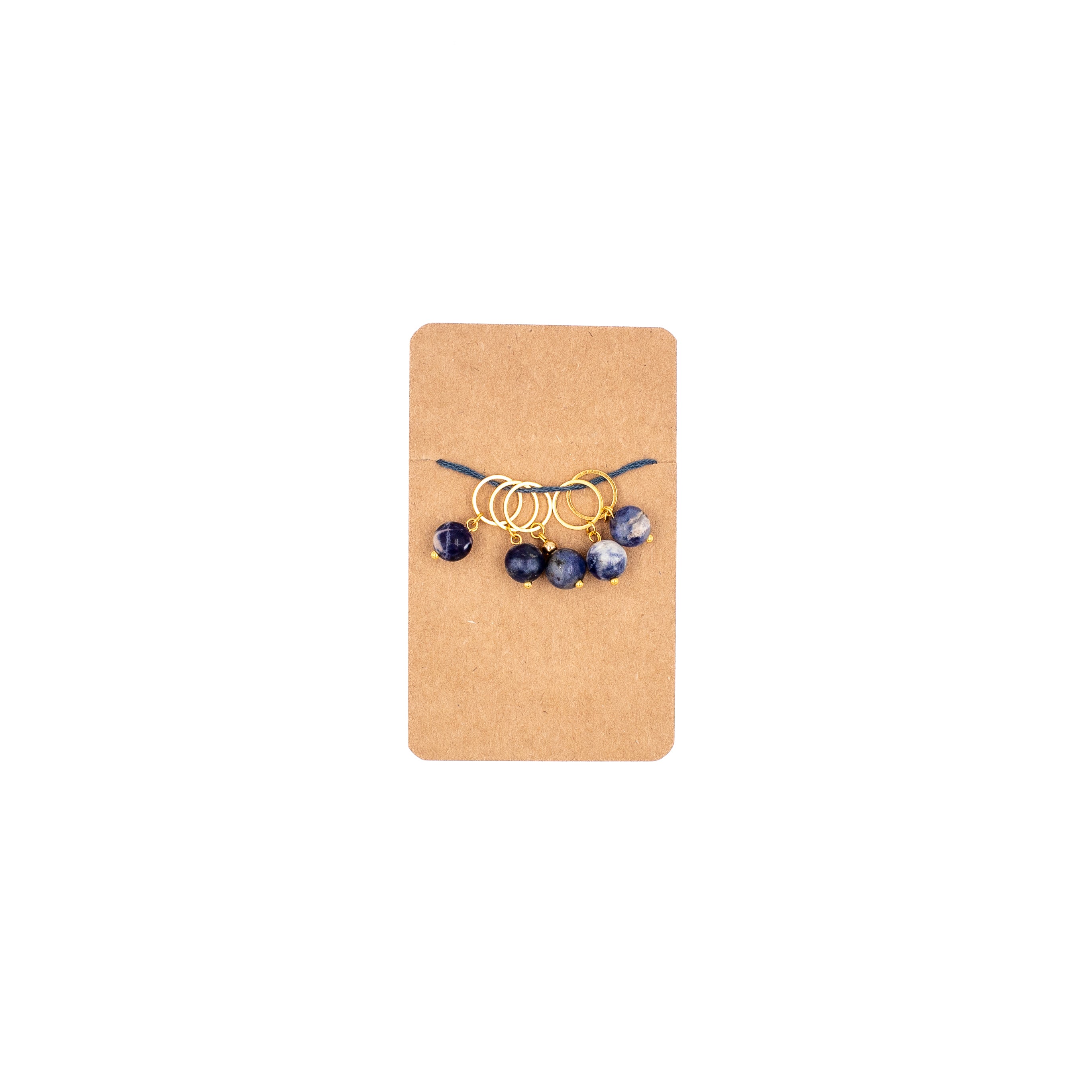 Found Sodalite Stitch Marker Set