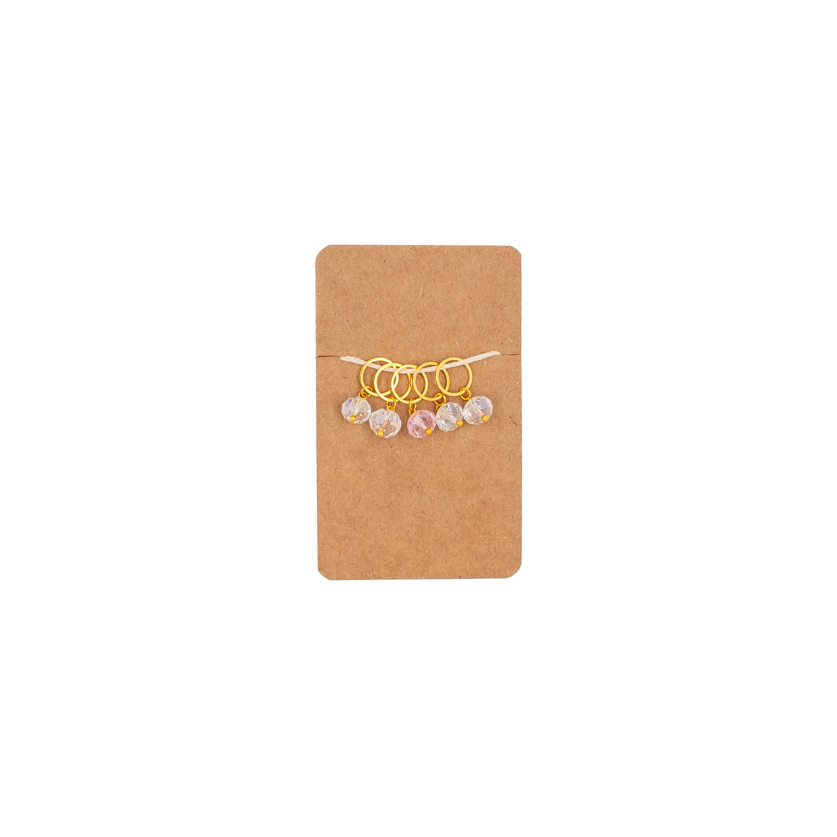 Found Vintage Crystal Stitch Marker Set