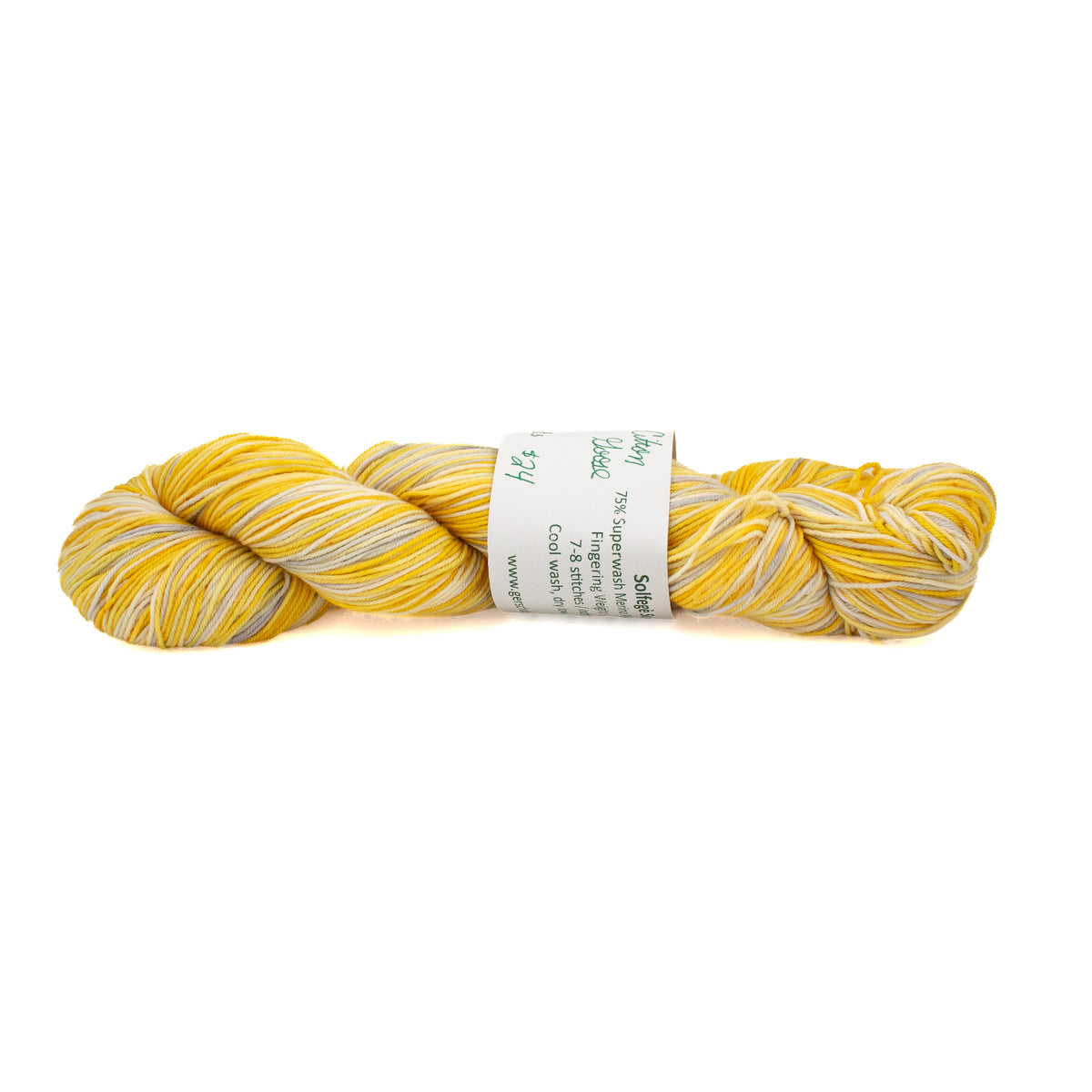 Gerschubie Fiber Arts Solfegè Sock in Citron Goose