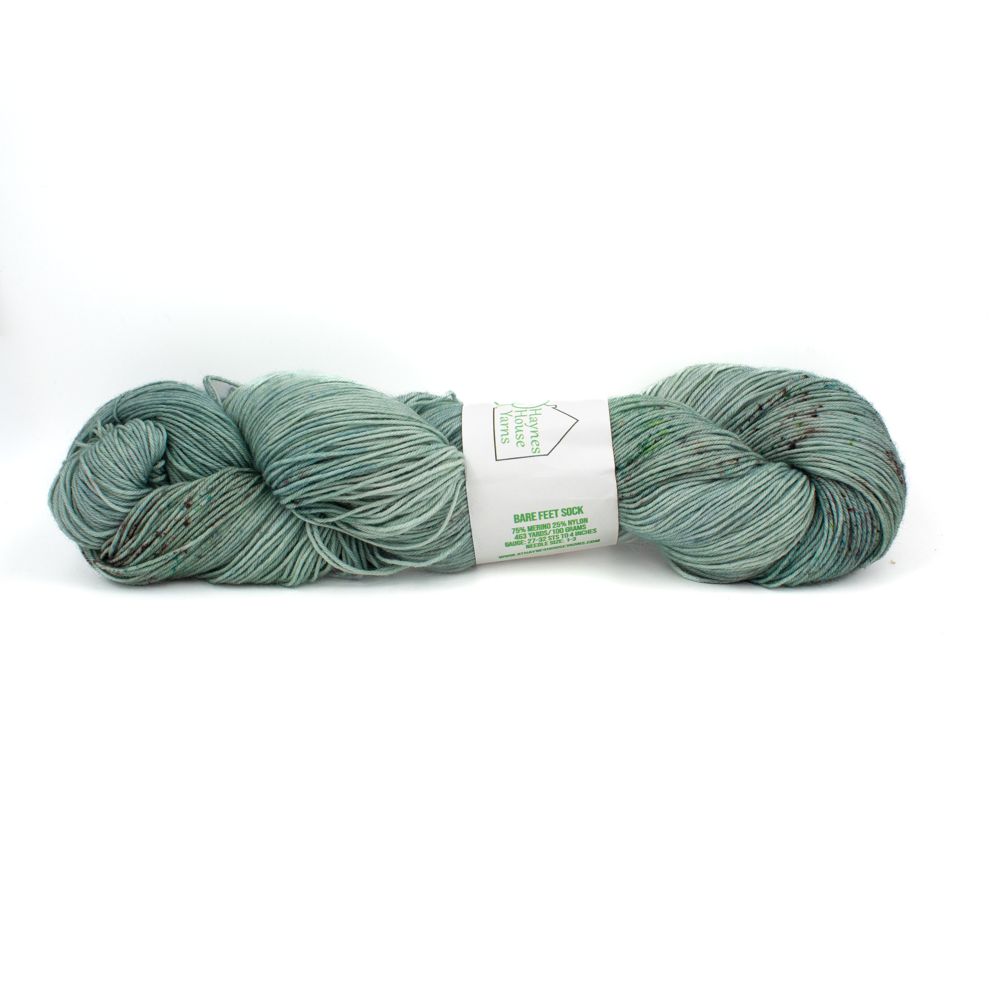 Haynes House Yarns Bare Feet Sock in Footless Football