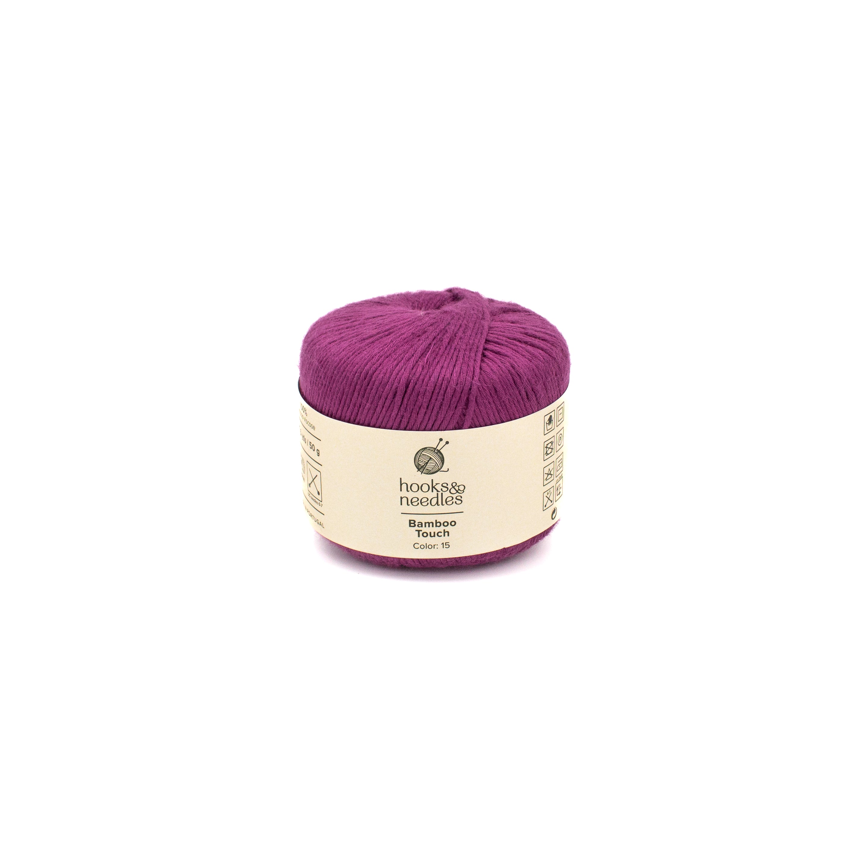 Hooks & Needles Bamboo Touch in Purple
