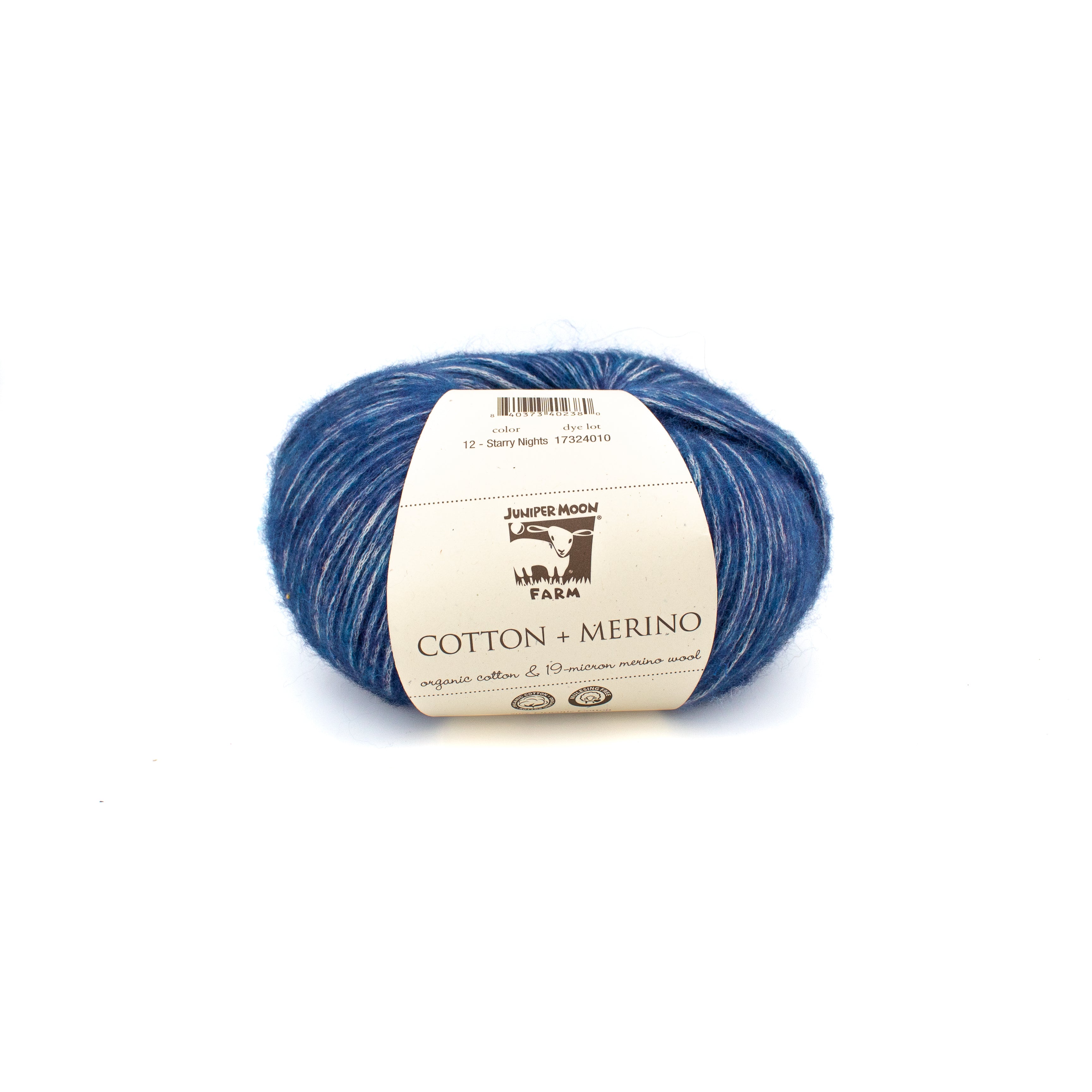 Juniper Moon Farm Cotton + Merino in Starry Nights