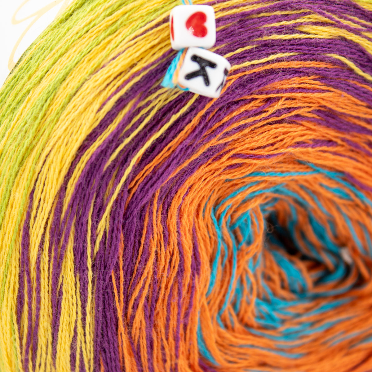Katia Top Rainbow in Green Purple Orange Blue (87)