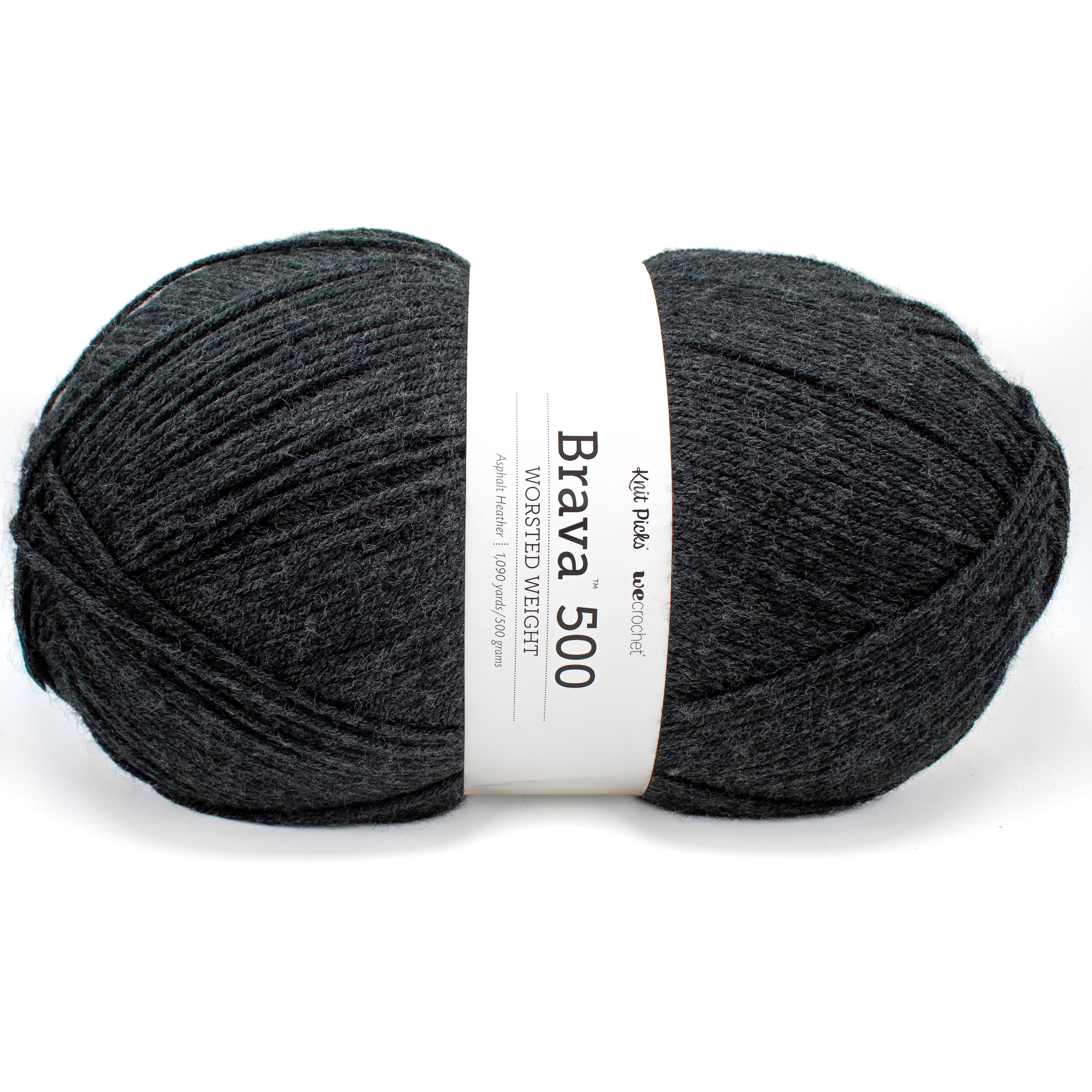 Knit Picks Brava 500 in Asphalt Heather